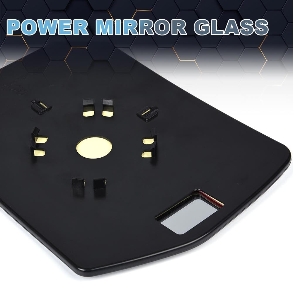 PIT66 Power Heated Mirror Glass Replacement for Ford F150 & Mark LT (2004-2010) - Left & Right Side Exterior Truck Mirrors - Perfect for Off-Roading, Towing & Daily Driving
