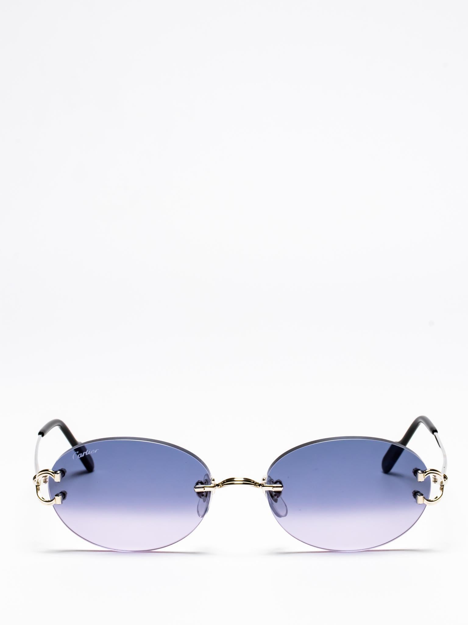 Cartier CT0551S 003 C Décor Sunglasses - Luxury Designer Shades for Women & Men - UV Protection for Beach, Driving & Outdoor Activities