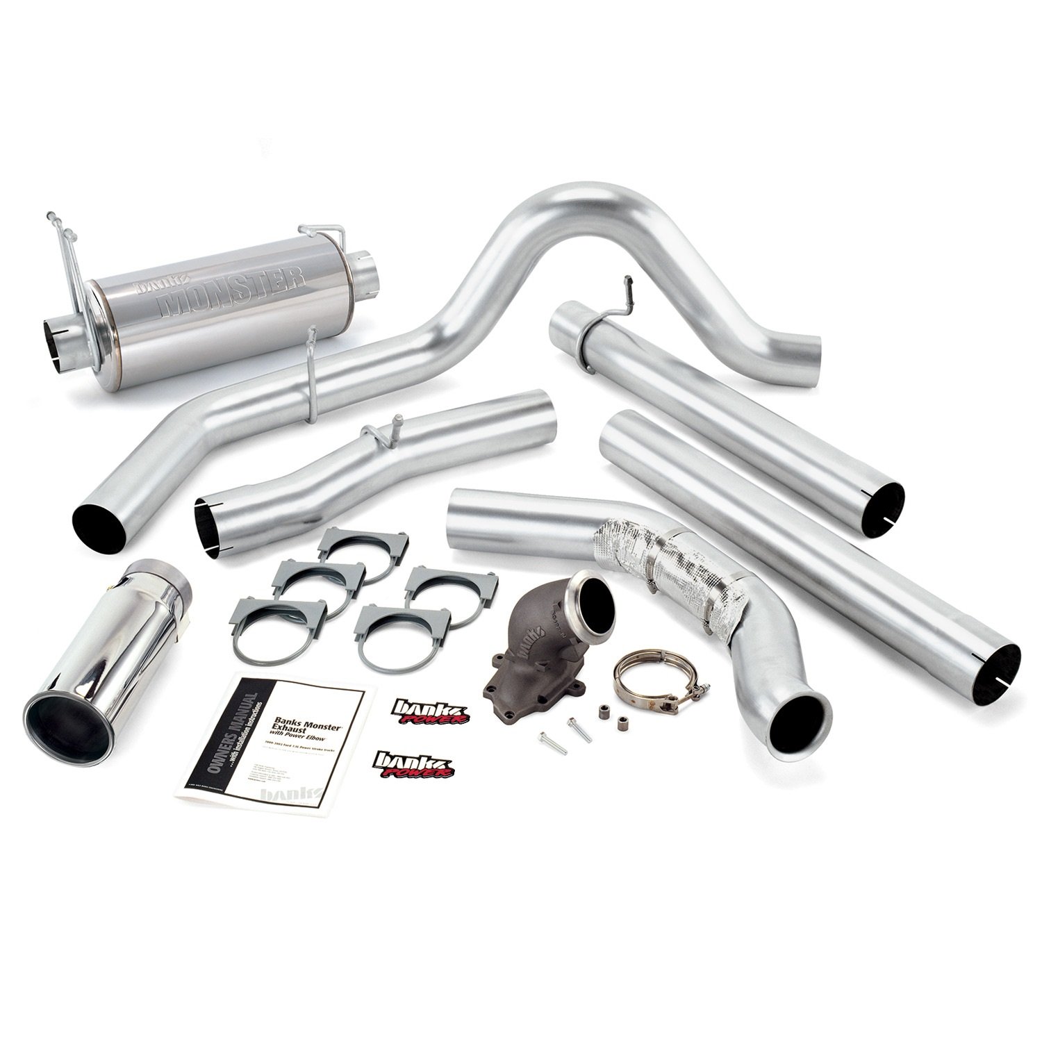Banks 48659 Monster Exhaust System - High Performance Truck & Off-Road Exhaust Kit for Dodge Ram 2500/3500 - Upgrade Your Ride for Better Sound & Power (Perfect for Off-Roading, Towing & Daily Driving)
