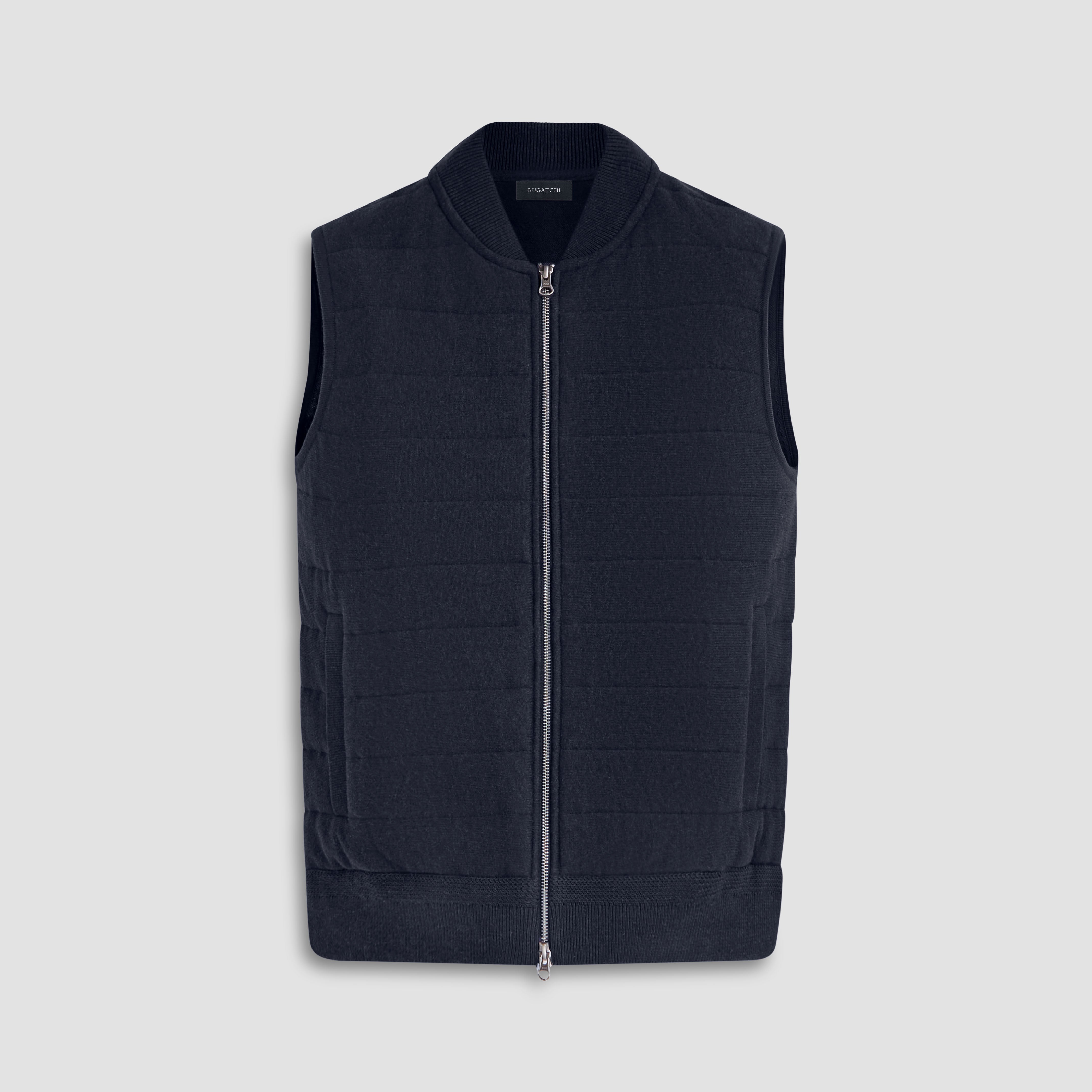 Men's Full Zip Sweater Vest - Lightweight Fleece Lined Casual Pullover for Outdoor Hiking & Fall Layering