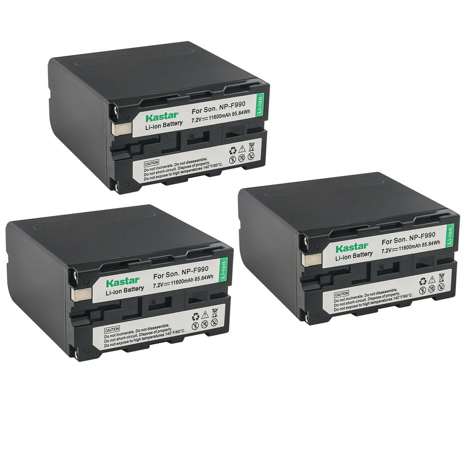 Kastar NP-F990 Battery 3-Pack for Sound Devices MixPre - Studio & Field Use