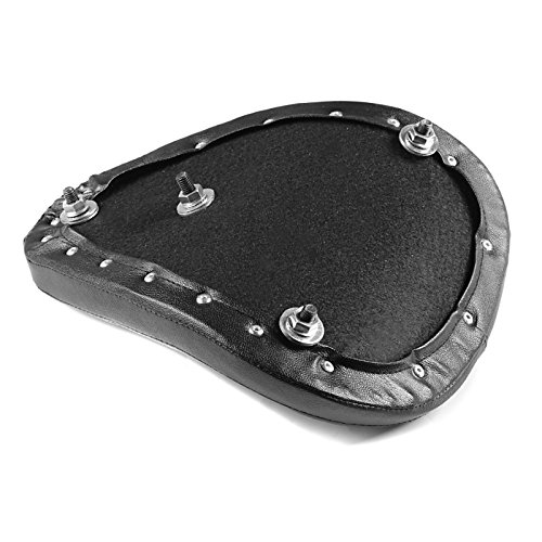 Solo Bobber Spring Seat for Harley Cruiser Classic Custom Motorcycles - Black CB83810 - Comfortable Ride for Long Distance & City Commuting