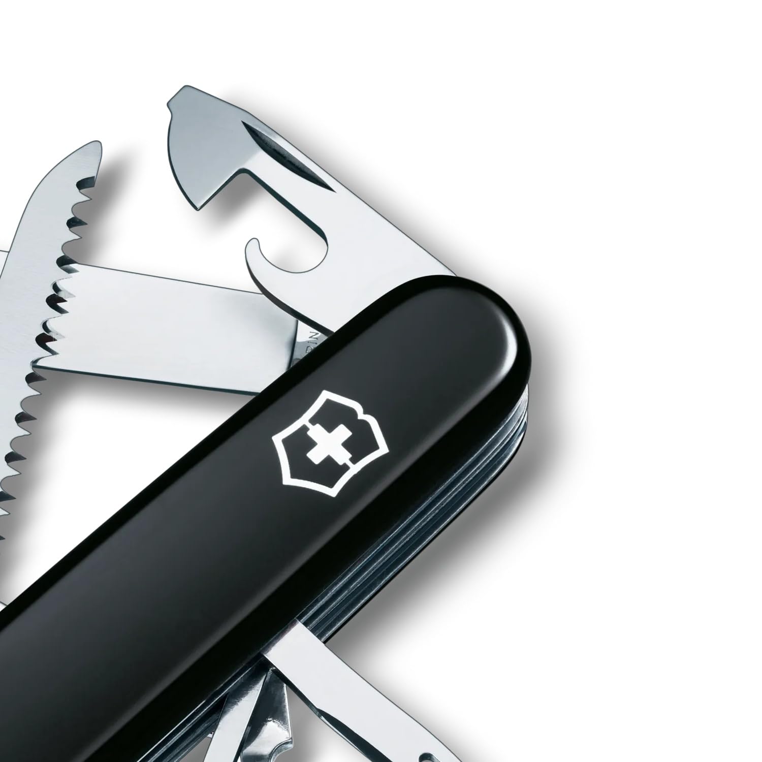 Victorinox Swiss Army Huntsman Pocket Knife - 15-in-1 Multitool with Blade, Corkscrew, Can Opener & More - Perfect for Camping, Hiking & Outdoor Adventures