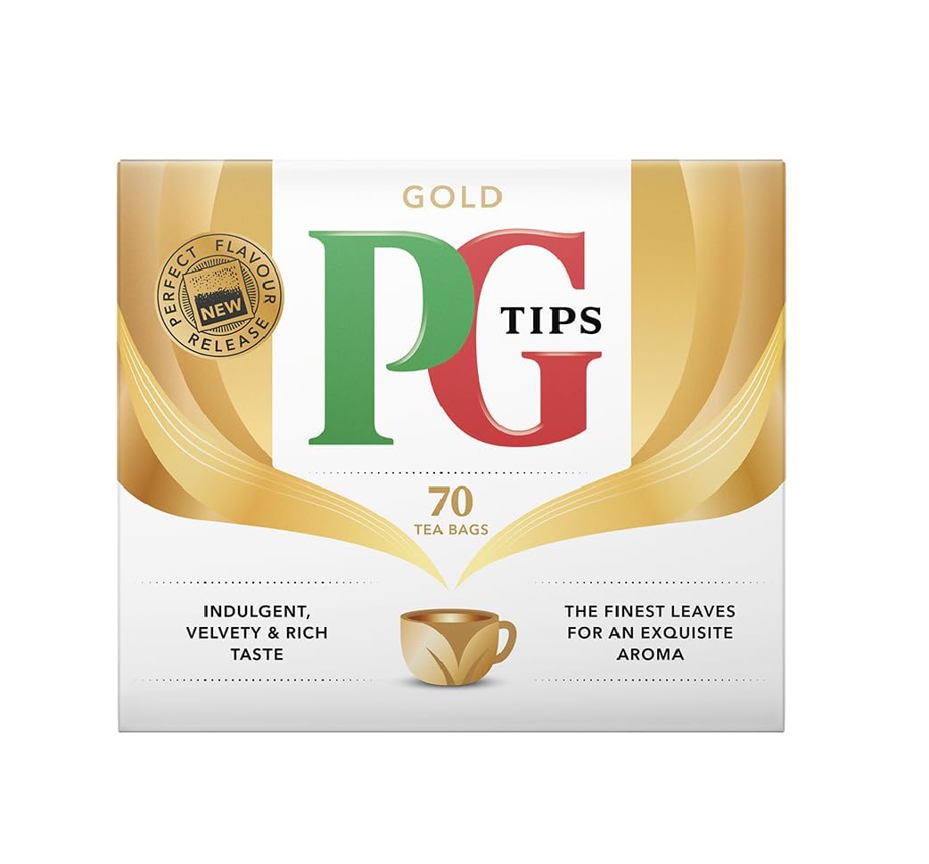 PG Tips Gold Pyramid Tea Bags - 480 Count (6 Packs) | Premium Black Tea | Perfect for Morning Boost, Afternoon Relaxation & Office Use