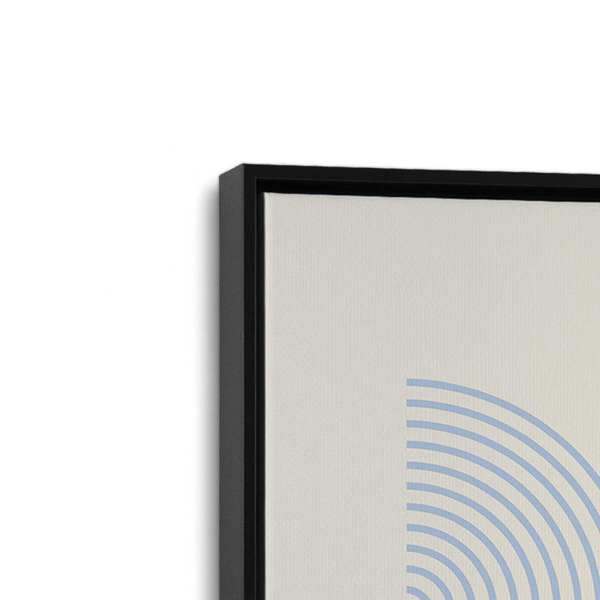 Bauhaus Style Blue Abstract Art Prints - Set of 2 Canvas Wall Decor for Living Room, Bedroom & Office | Modern Geometric Composition