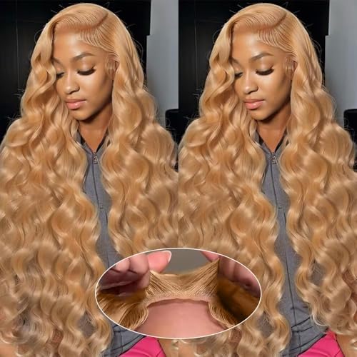 Honey Blonde Wig Human Hair 9X6