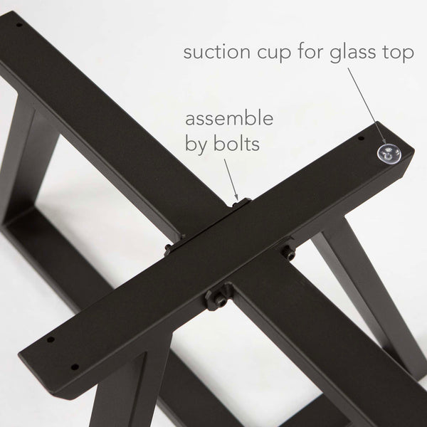 Pyramid Shaped Coffee Table Base SS2220 - Modern Metal Legs for Living Room, Office & Lounge Furniture - Perfect for Sofa Sets, Center Tables & Home Decor
