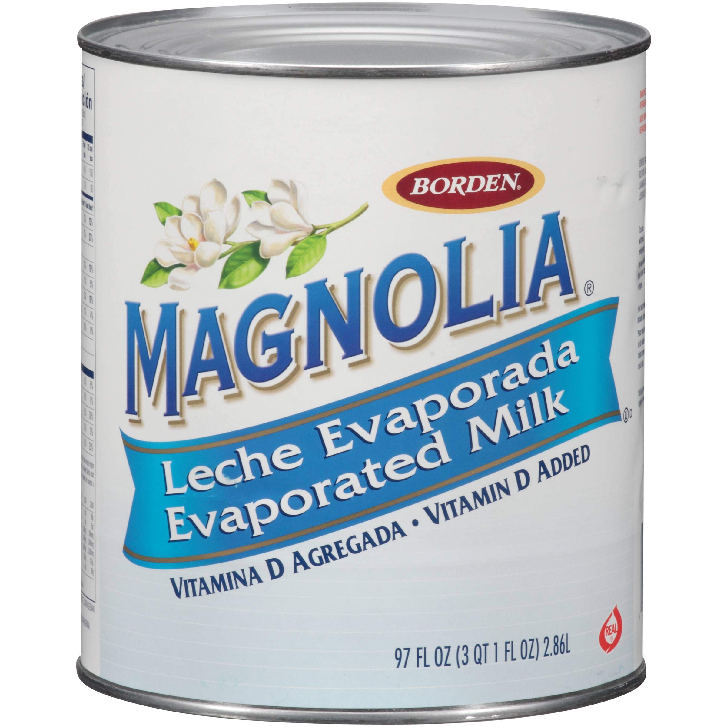 Magnolia Brand Evaporated Milk #10 Can, 6.71 Pound (12 oz) - Bulk Pack of 6 Cans - Perfect for Baking, Cooking, Coffee Creamer & Emergency Food Storage