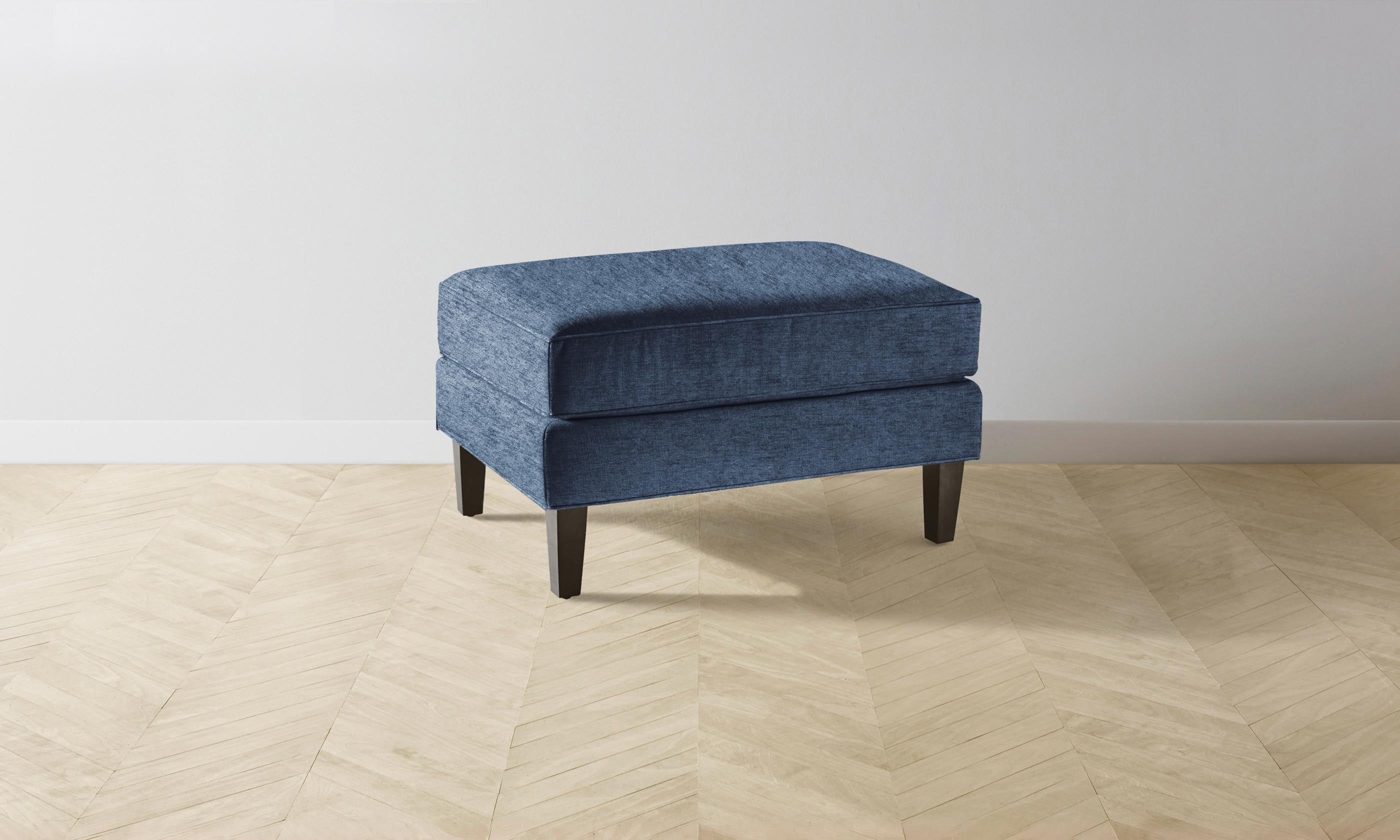 Crosby Ottoman - Stylish Performance Tweed Denim Storage Bench | Perfect for Living Room, Bedroom & Entryway Organization