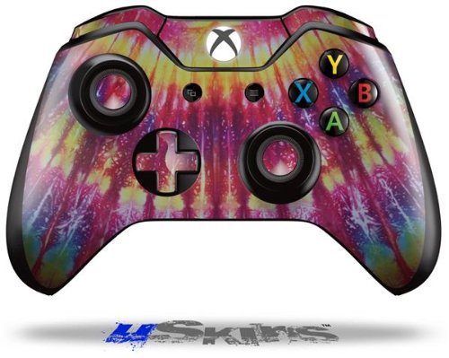 WraptorSkinz Vinyl Skin Wrap for XBOX One Original Wireless Controller - Tie Dye Rainbow Stripes Design | Protective Decal Cover for Gaming, Customization & Enhanced Grip