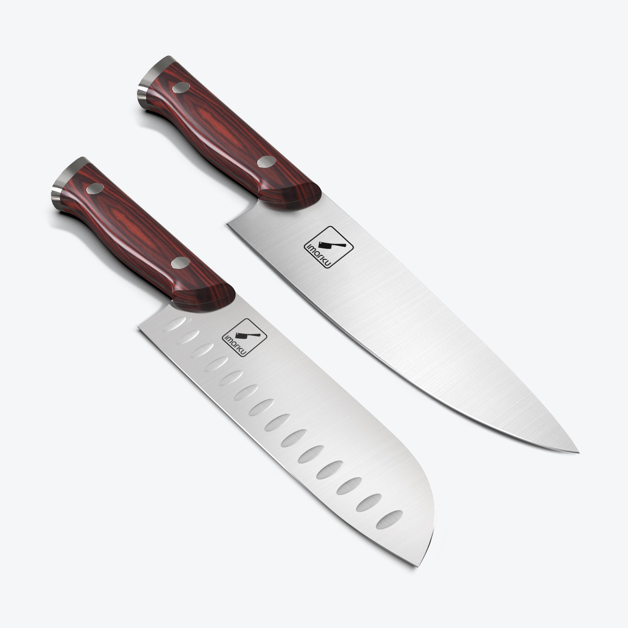 Premium 2-Piece Starter Chef Knife Set - High Carbon Stainless Steel Kitchen Knives for Home Cooking, Slicing & Dicing - Perfect Gift for Beginner Chefs & Cooking Enthusiasts