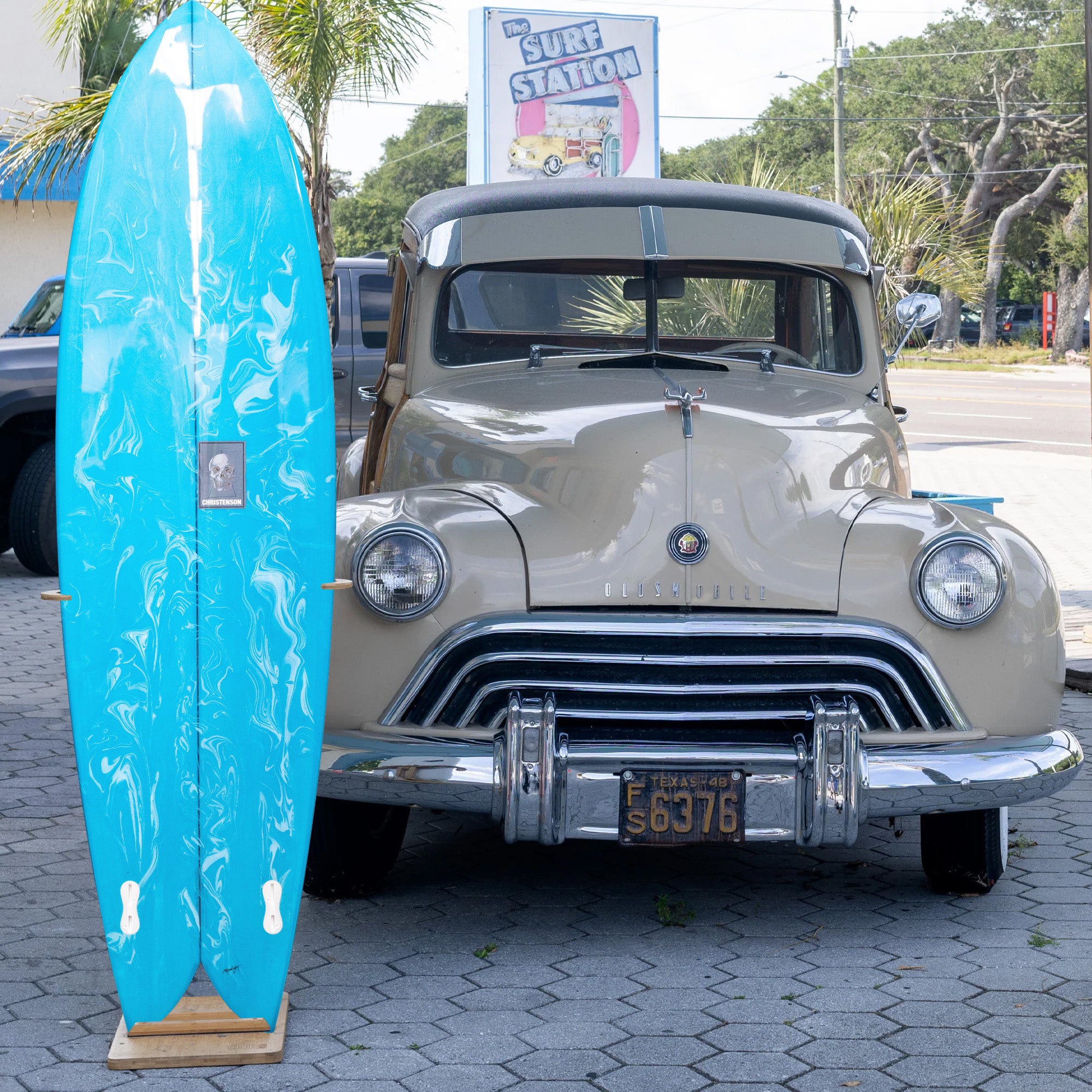 Christenson Long Phish 6'8 Surfboard with FCS II Fin System - Perfect for Small to Medium Waves and Performance Surfing