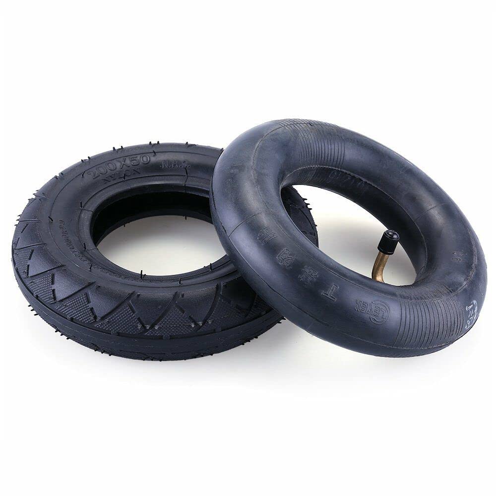 200X50 Electric Scooter Tire & Inner Tube Replacement - Compatible with E-Boarder E-Scooter, Force 250 GT 250 & Mini-E GT (Fits 8x2 Tires) - Perfect for Commuting & Urban Transportation