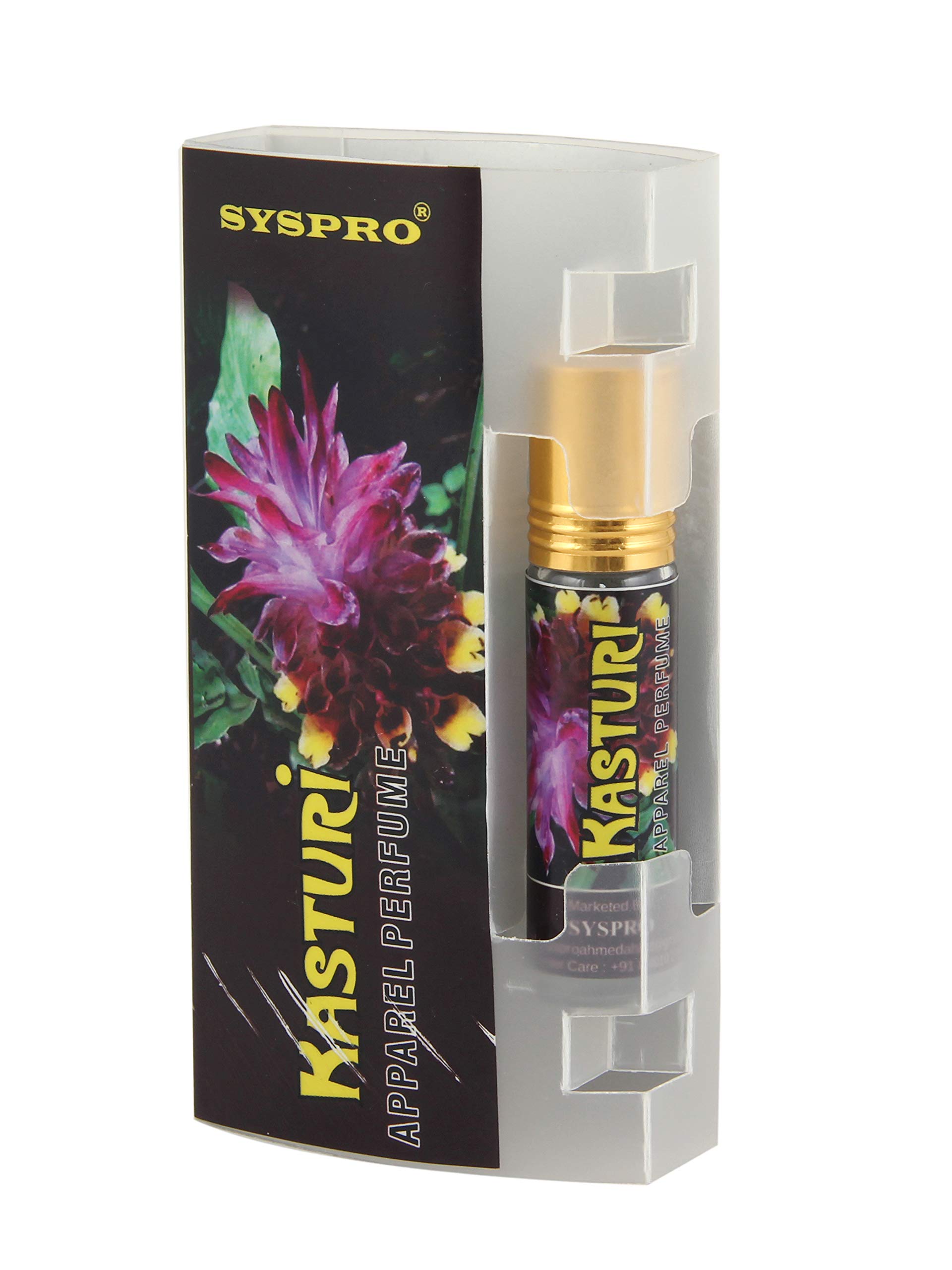 SYSPRO Pure Kasturi Roll-On Perfume for Men & Women - Natural Attar Fragrance Oil - Valentine's Day, Birthday & New Year Gift (8ml) | Perfect for Daily Wear, Special Occasions & Aromatherapy