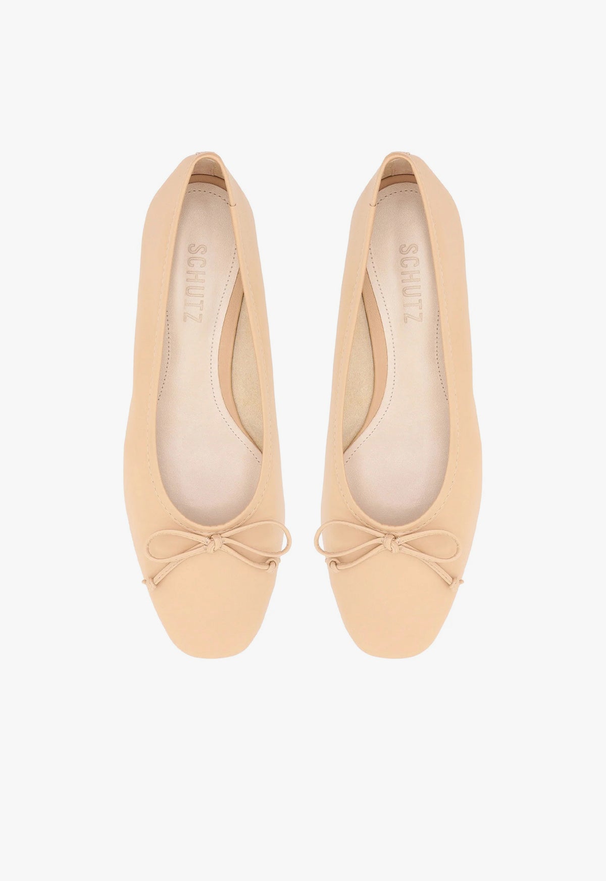 Arissa Women's Beige Leather Ballet Flats - Comfortable Slip-On Shoes for Casual Wear, Office & Travel