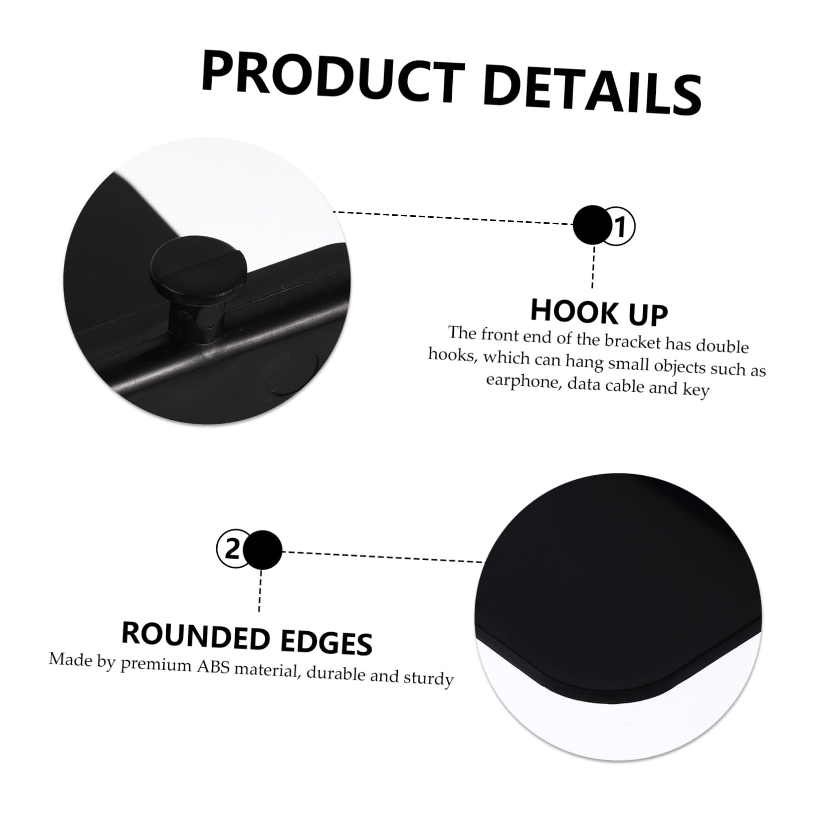 Hemobllo Phone Stand Holder - Easy to Install ABS Tablet & Mobile Phone Support for Desk, Bed, Office, and Travel Use
