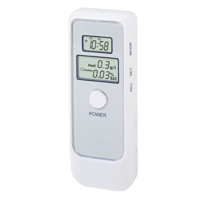 Foyoram Digital LCD Alcohol Breath Tester - Portable Breathalyzer with High Accuracy for Personal & Professional Use - Perfect for Drivers, Parties, and Workplace Safety Testing