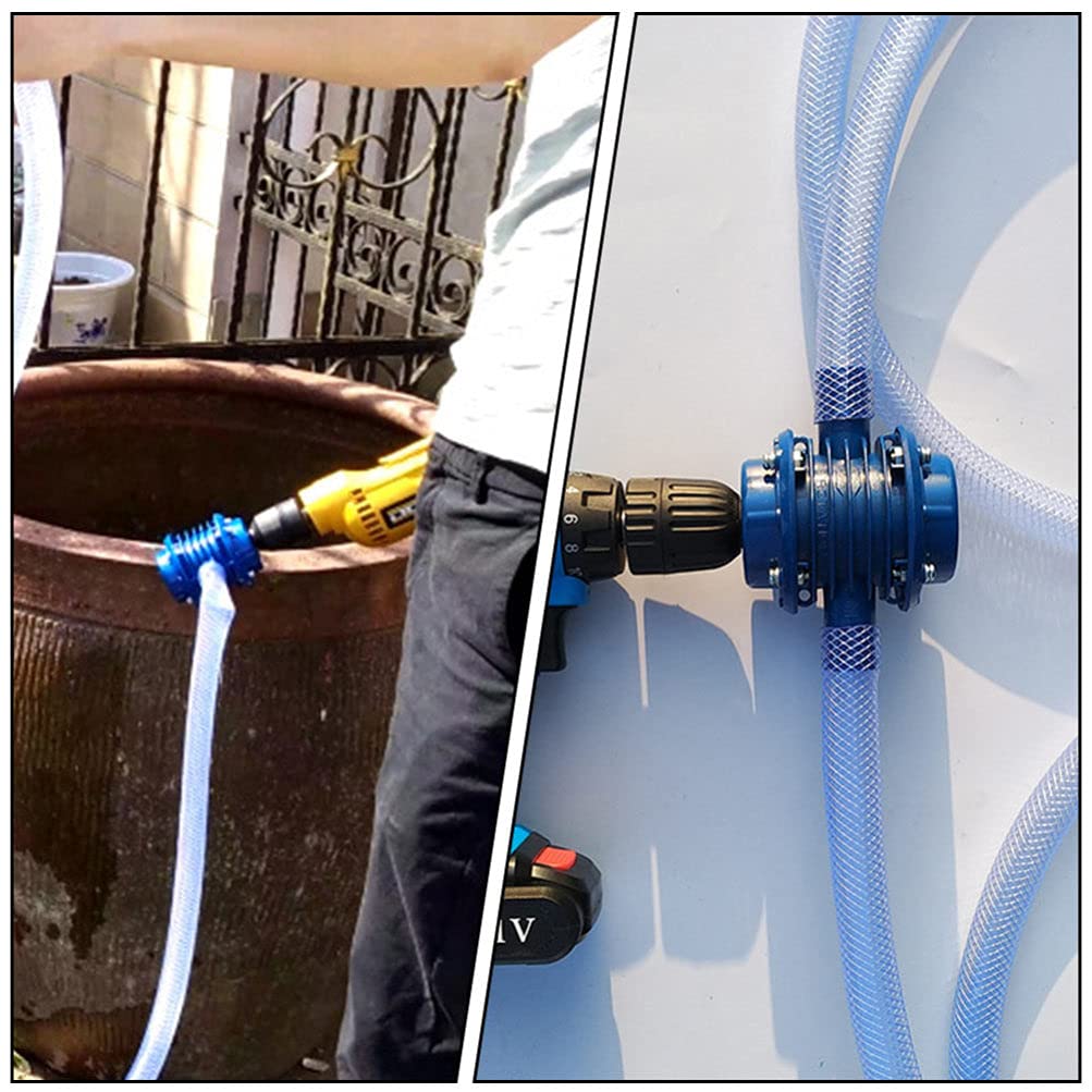 UKCOCO 1PC Self-Priming Water Transfer Pump - Submersible Electric Drill Pump for Air Conditioner Hose, Engineering Plastic Construction - Ideal for Home, Garden, and DIY Water Transfer Projects