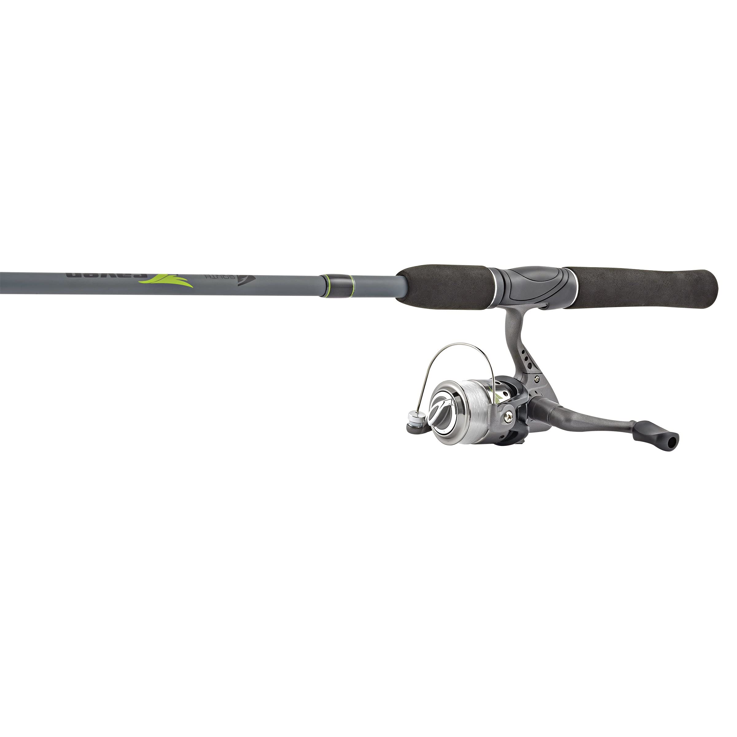 SOUTH BEND Raven Travel Combo Pack - Lightweight Fishing Rod & Reel Set for Beginners - Perfect for Camping, Hiking & Backpacking Adventures