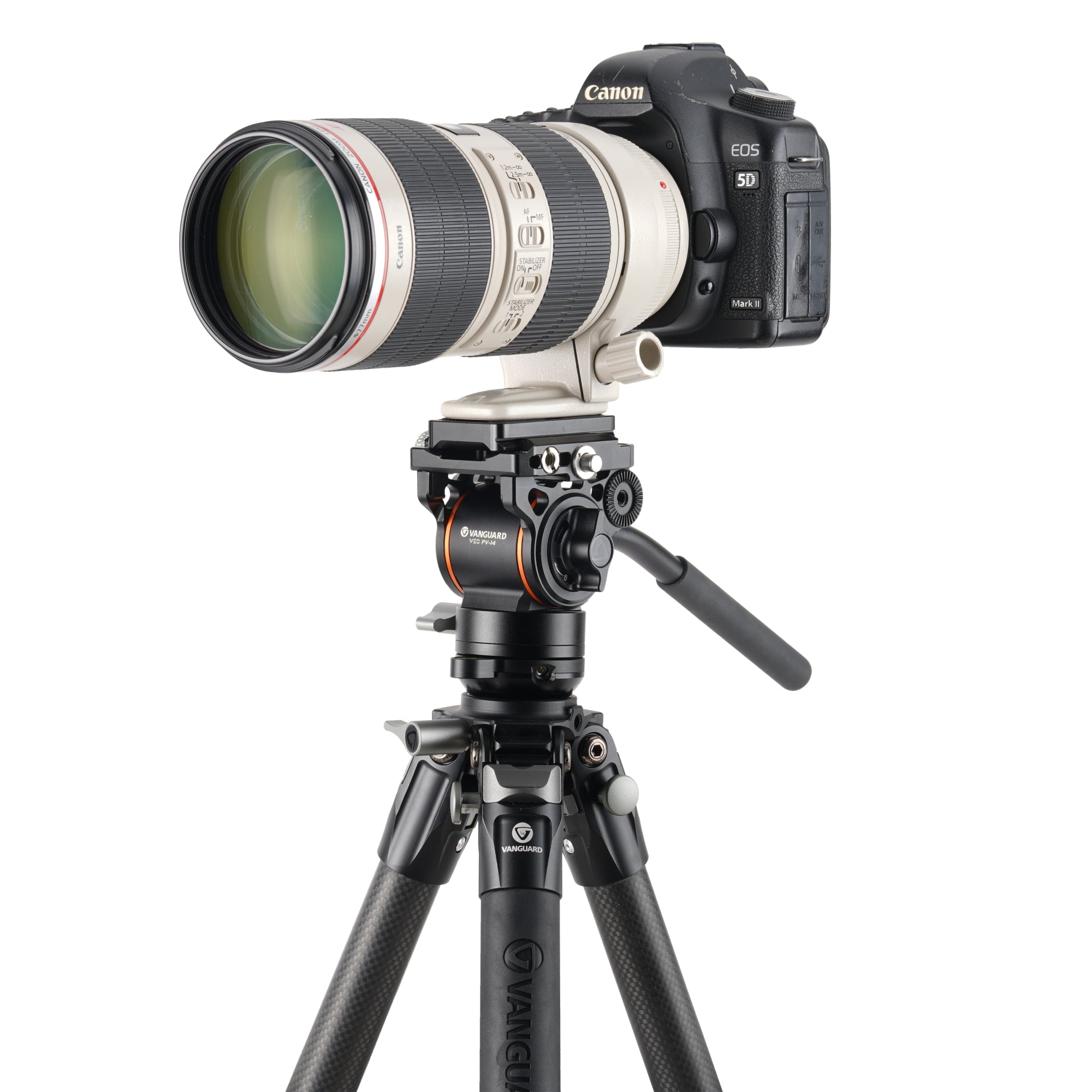 Alta Pro 3VL 264CV14 Professional Carbon Fiber Video Tripod with Counterbalancing Fluid Head - Perfect for Filmmaking, Vlogging, and Outdoor Photography