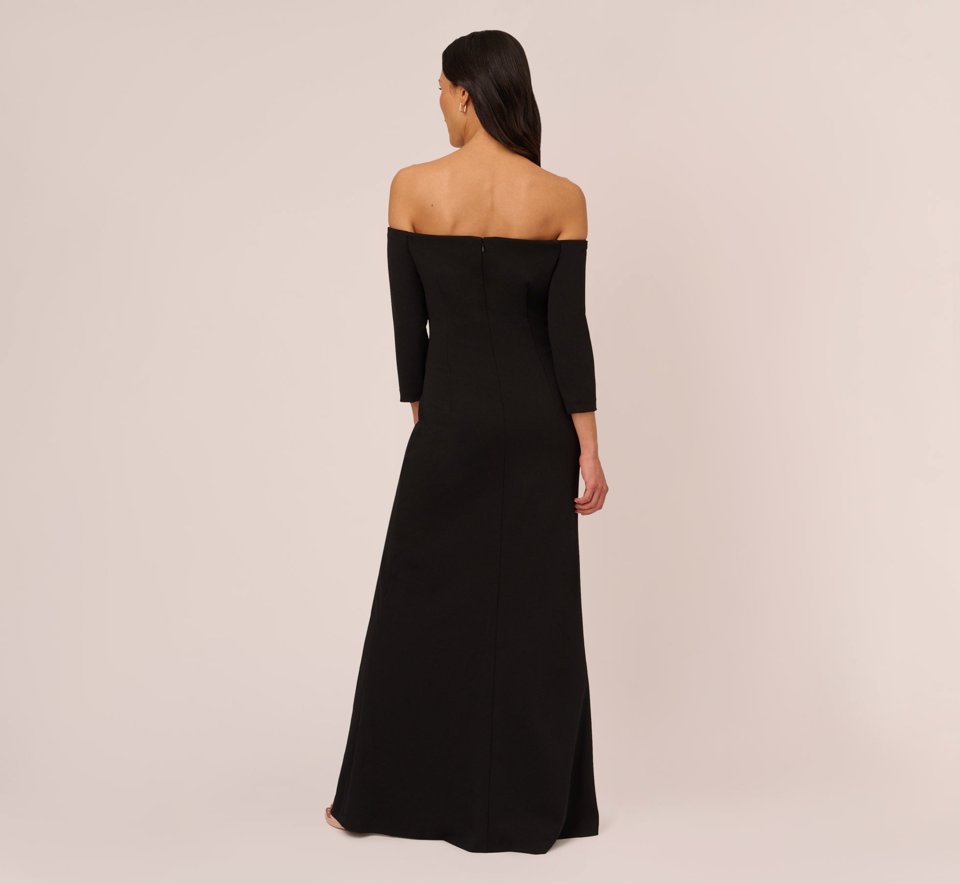 Elegant Black Off-The-Shoulder Cascading Ruffle Gown for Evening Parties & Formal Events - Women's Prom Dress & Special Occasion Outfit