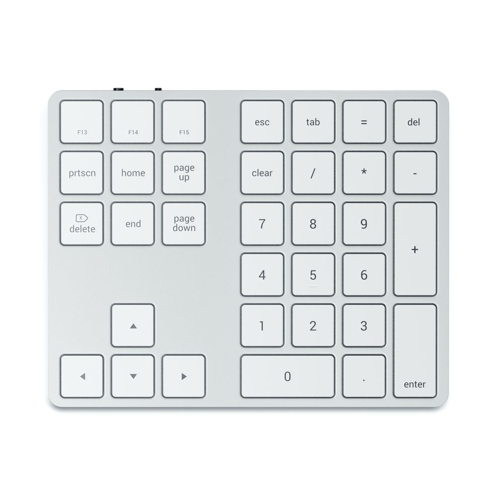 Satechi Bluetooth Extended Keypad - Wireless Numeric Keypad for Mac & PC, Backlit Keys for Low Light Use - Perfect for Office, Home, and Gaming Setups