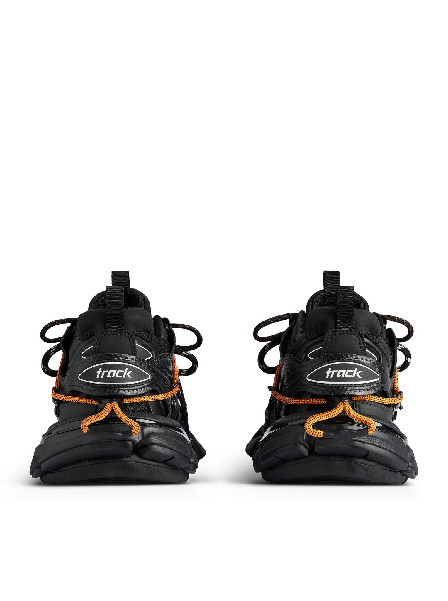 Men's Sneaker Trail Running Shoes - Black/Orange Lace-Up Design for Outdoor Hiking & Gym Workouts