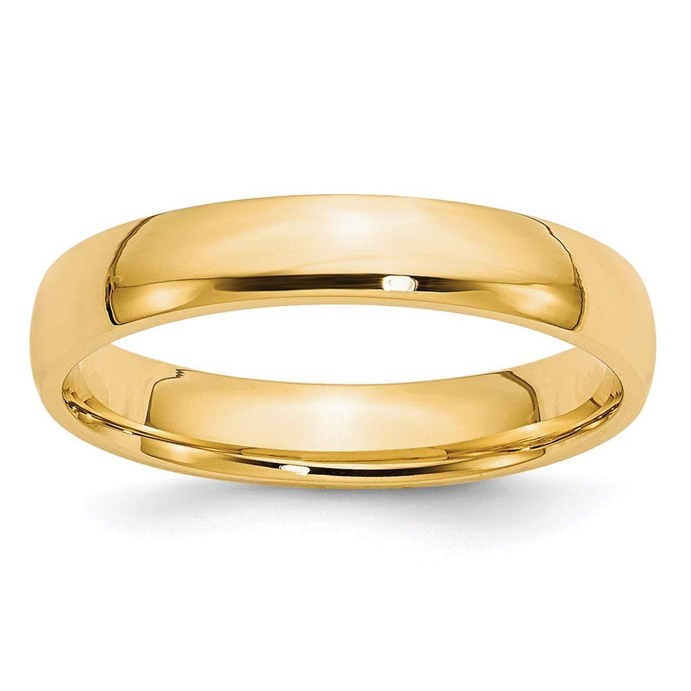 14K Gold Comfort Fit Band Ring for Women - White Gold & Yellow Gold, 2mm-8mm Width, Sizes 4-12 | Wedding Bands, Anniversary Gifts, Everyday Jewelry