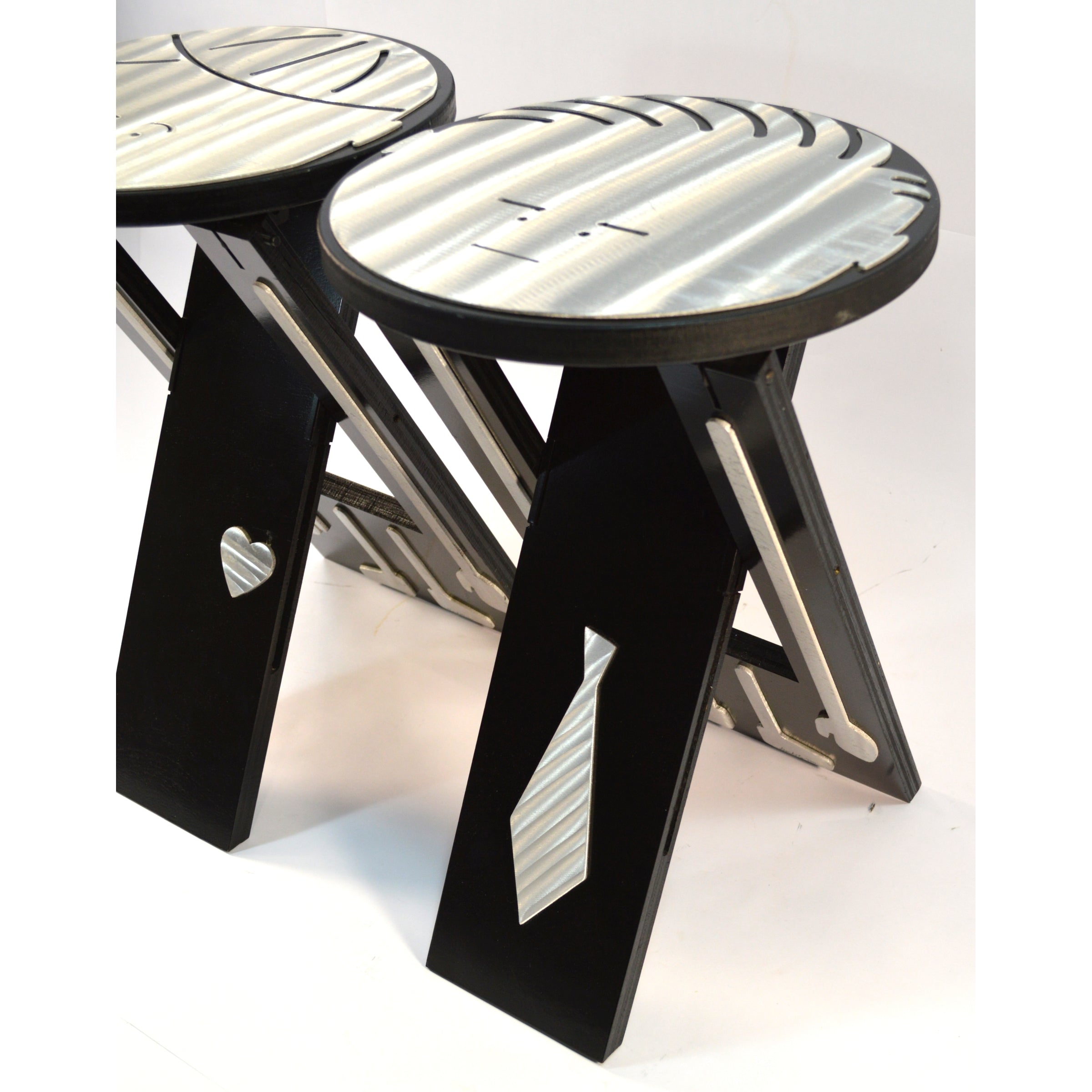 Functional Art Stoolie Stool - Set of 2 by F Garbotz - Modern Son & Daughter Stools for Kids' Room Decor and Play Area Seating