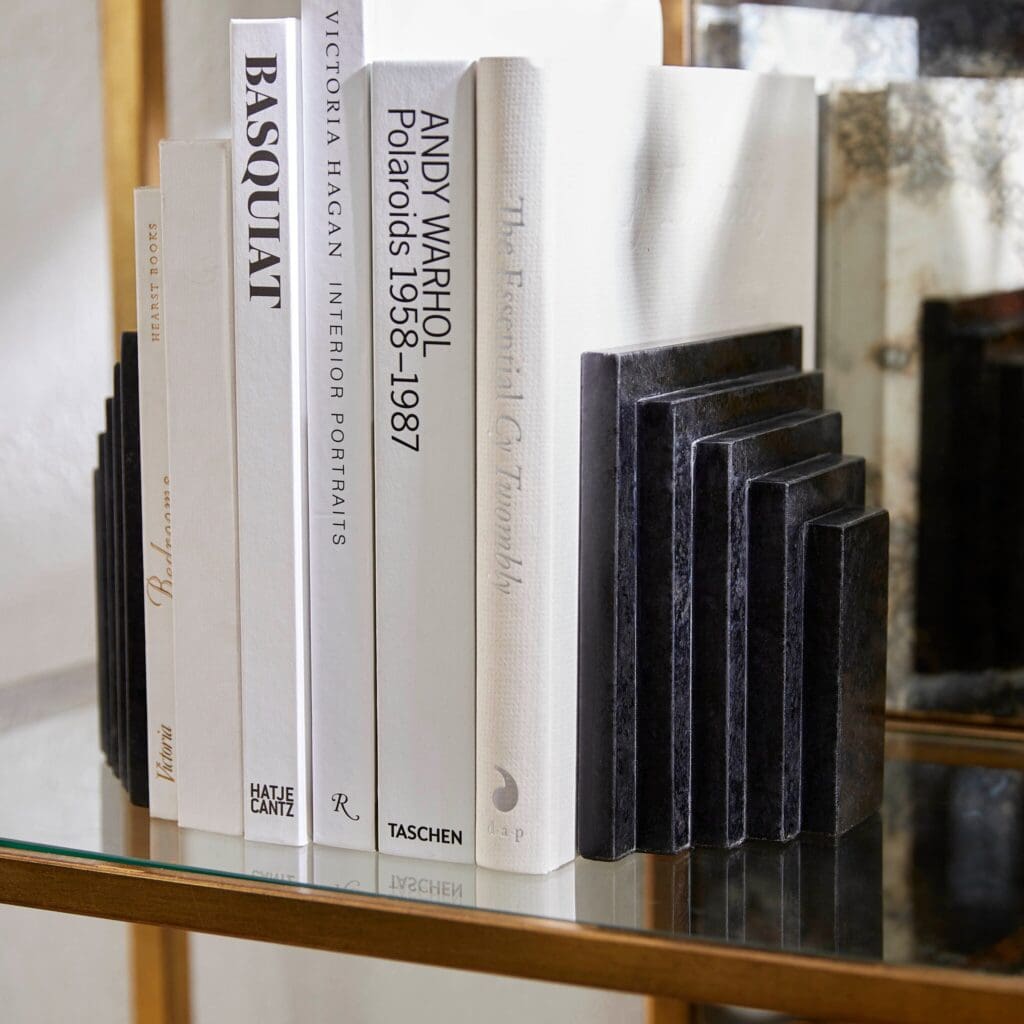 Cyan Design 11652 Epilogue Bookends - Heavy Duty Black Metal Bookends for Shelves, Office & Home Decor - Perfect for Organizing Books, Displaying Collectibles & Adding Stylish Storage Solutions