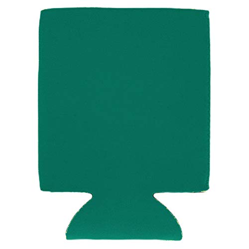 12 Pack Blank Neoprene Collapsible Can Coolers - Turquoise Color | Perfect for Parties, BBQs, Beach Trips & Outdoor Events