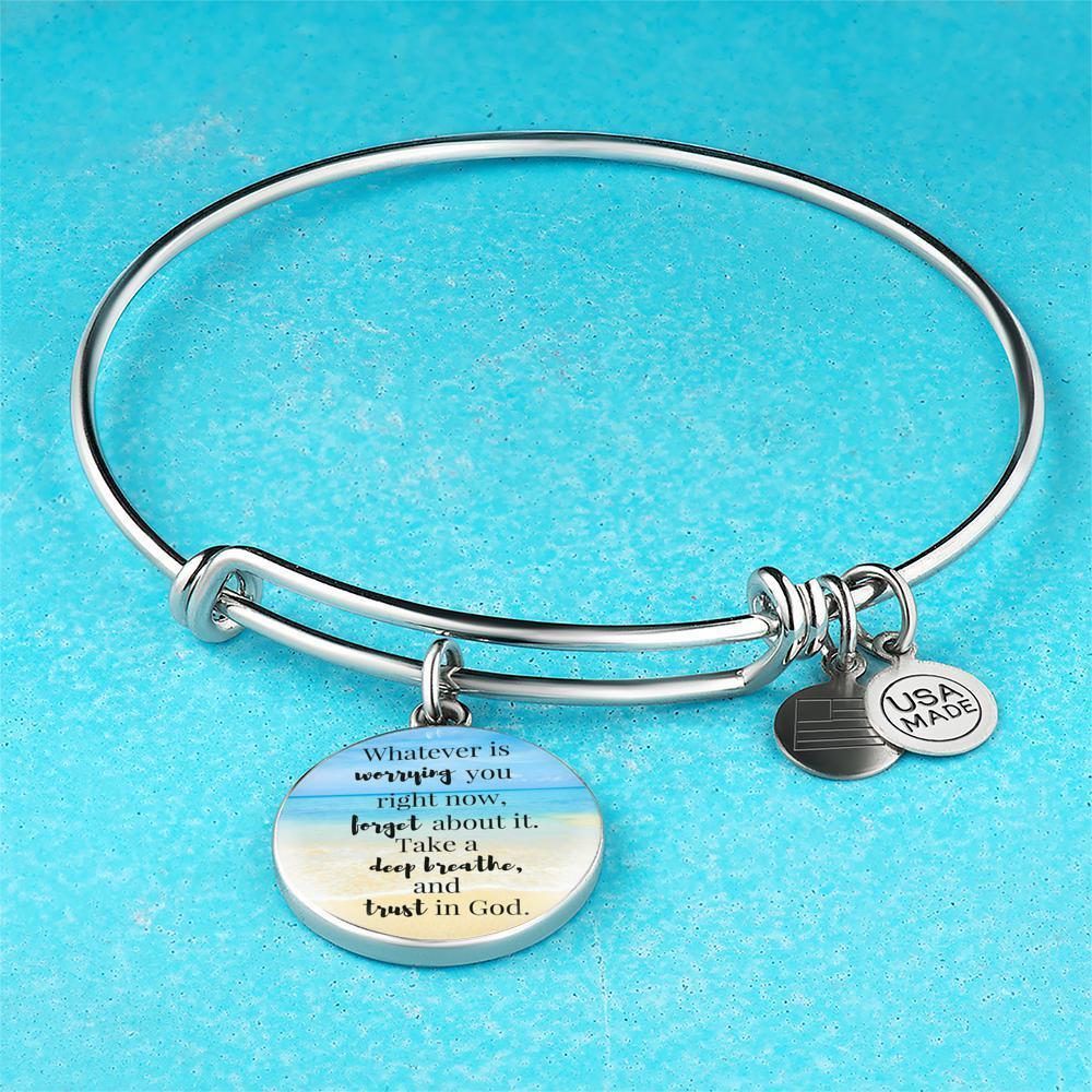 Inspirational Bangle Bracelet for Women - Motivational Jewelry for Daily Encouragement & Positive Vibes - Perfect for Gifts, Meditation & Self-Care Moments