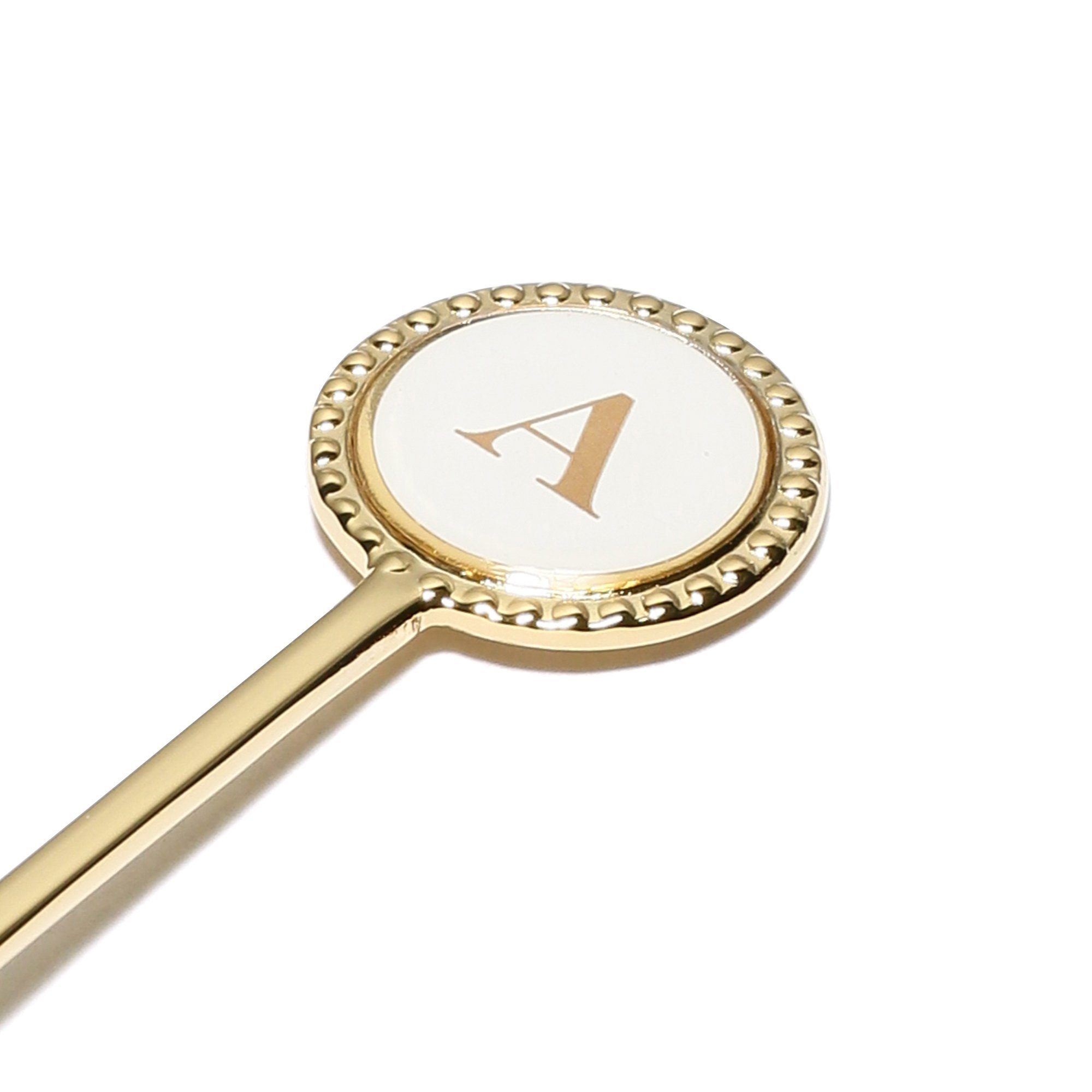 Elegant Initial Teaspoon Set - Personalized Monogrammed Silverware for Tea, Coffee, and Dessert - Perfect for Weddings, Bridal Showers, and Special Occasions