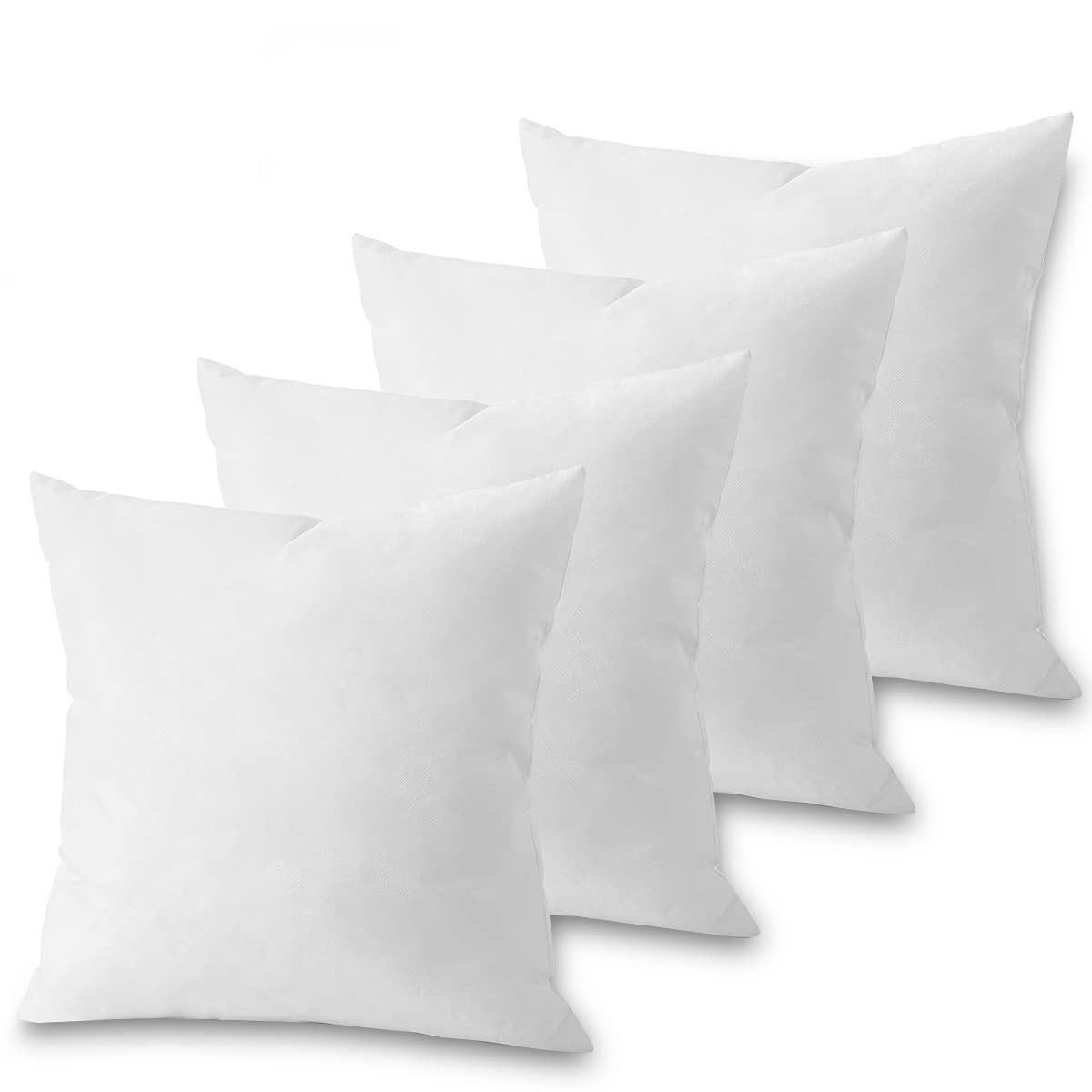 45x45 cm Cushion Filler (4 Pack) - Virgin Hollow Silicone Fiber Filling for Sofa or Bed, Soft & Non-Deformable, Durable & Washable - Perfect for Home Decor, Living Room, Bedroom, and Office Comfort