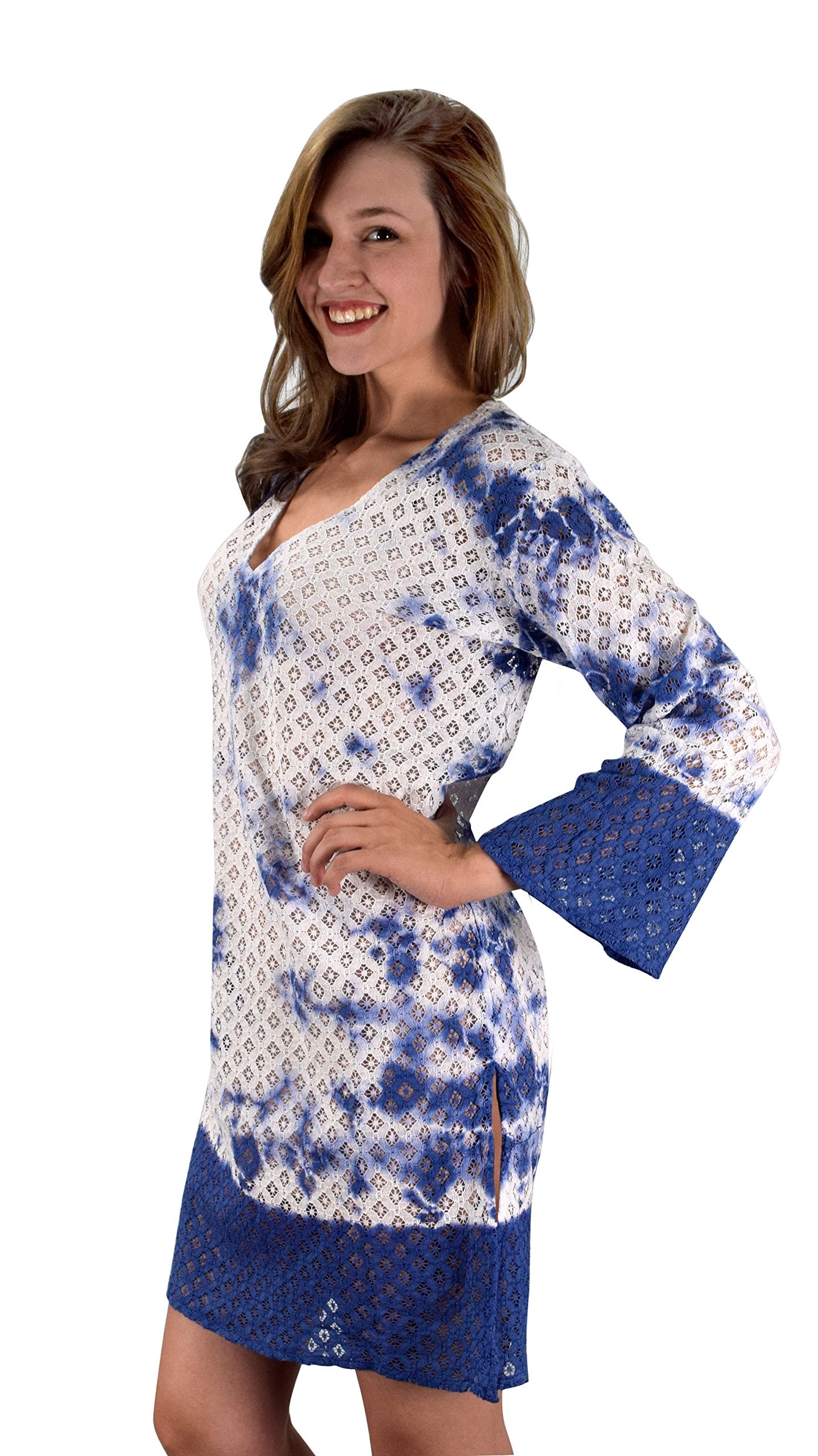 Women's Lace Beach Cover Up Tunic - Lightweight Summer Swimwear Bikini Coverup for Pool, Beach Vacation & Resort Wear