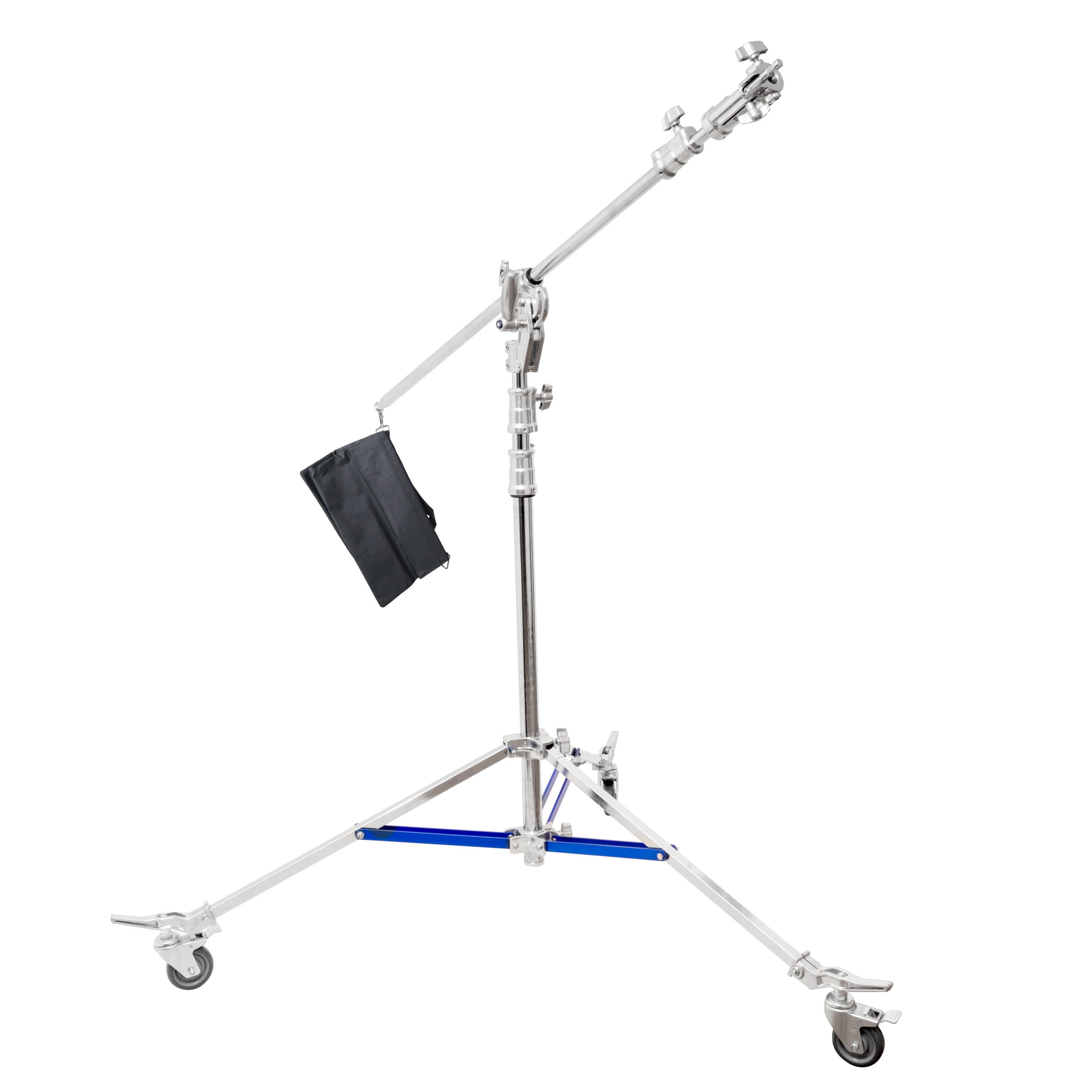 PIXAPRO® 555cm Heavy Duty Wheeled Junior Boom Stand CBS 1914 - Professional Photography & Video Lighting Stand for Studio, Outdoor Shooting, and Content Creation