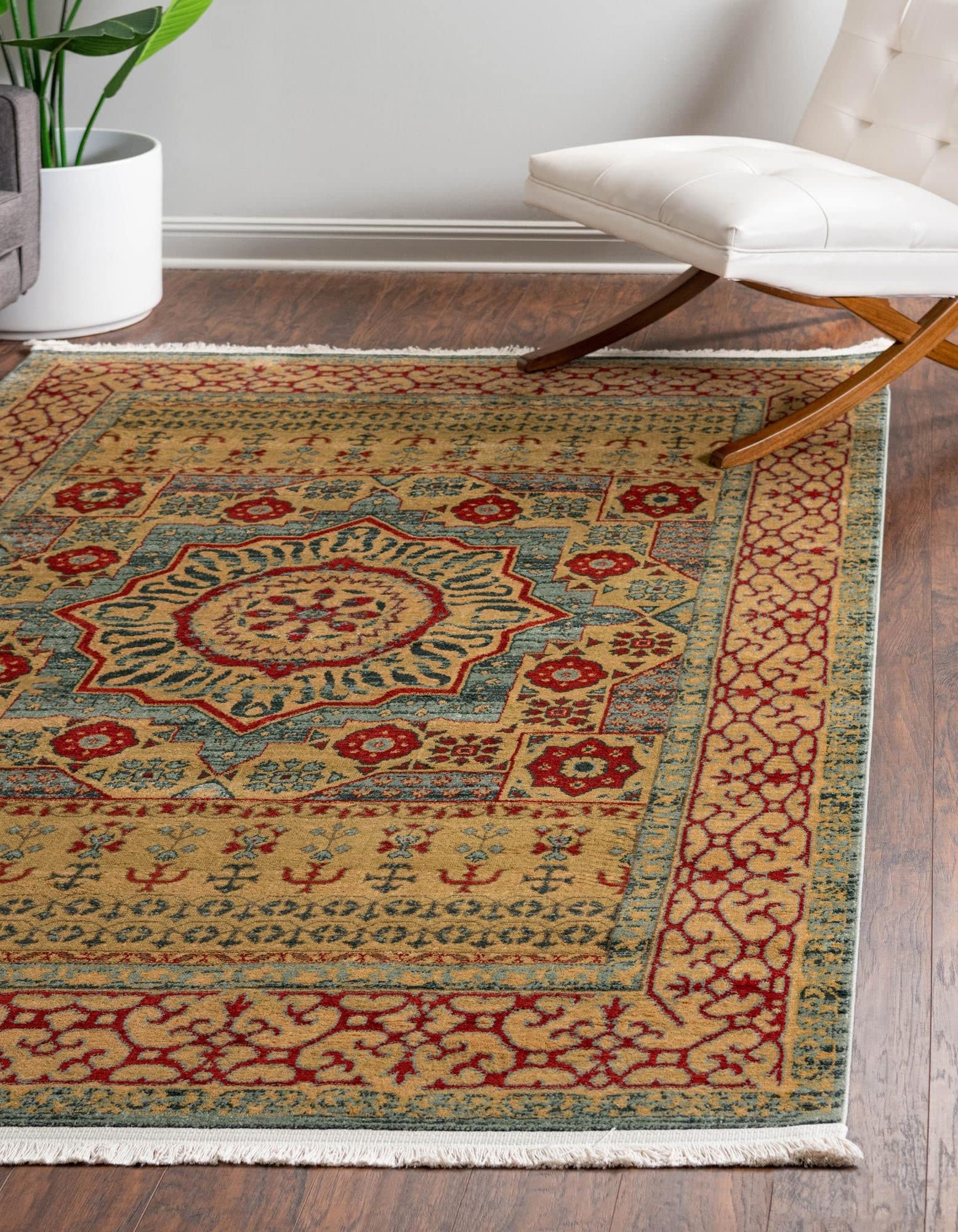 Amina Collection 5' x 8' Light Blue Flatweave Rug - Soft Modern Area Rug for Living Room, Dining Room & Open Floor Plans | Durable & Stylish Home Decor