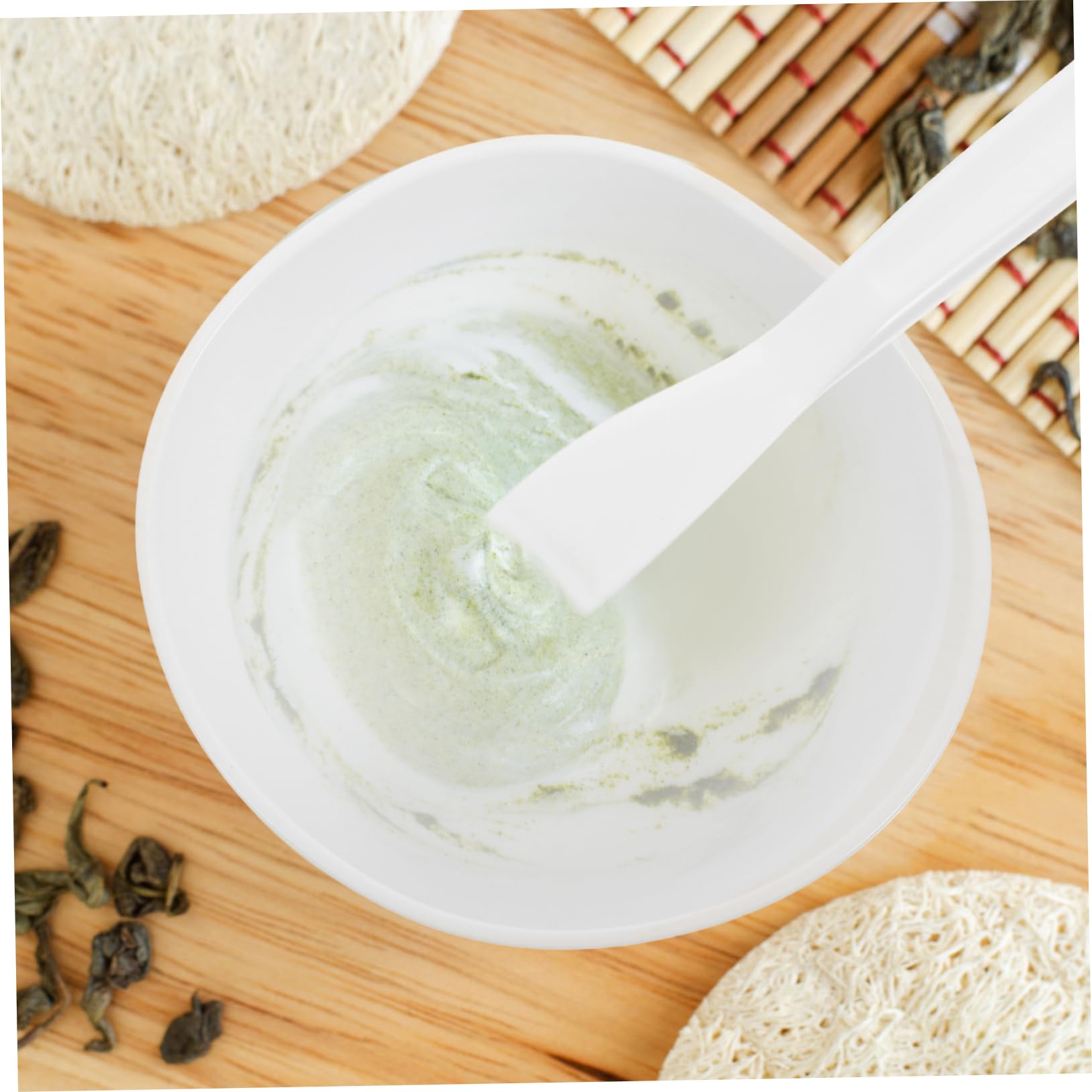 1 Set DIY Facial Mask Mixing Bowl Kit - White Beauty & Skin Care Mask Applicator Holder for Mixing & Applying Face Masks - Perfect for Home Spa, DIY Skincare, and Professional Salon Use