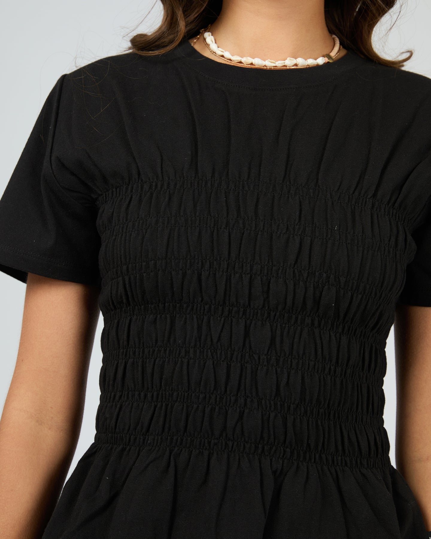 Eve Lipa Ruched Sleeveless Top for Women - Black | Sexy Bodycon Blouse for Night Out, Party & Date Night