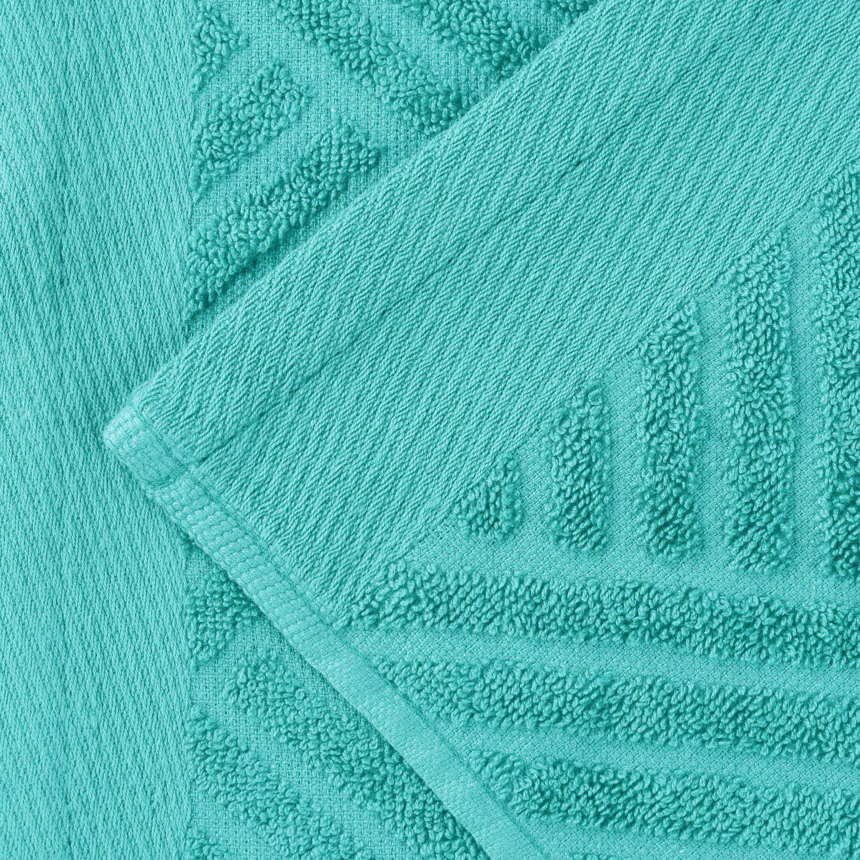 Luxury 6-Piece Egyptian Cotton Towel Set - Basketweave Jacquard & Solid Design - Ultra Soft & Absorbent Bath Towels for Spa, Hotel, or Home Use