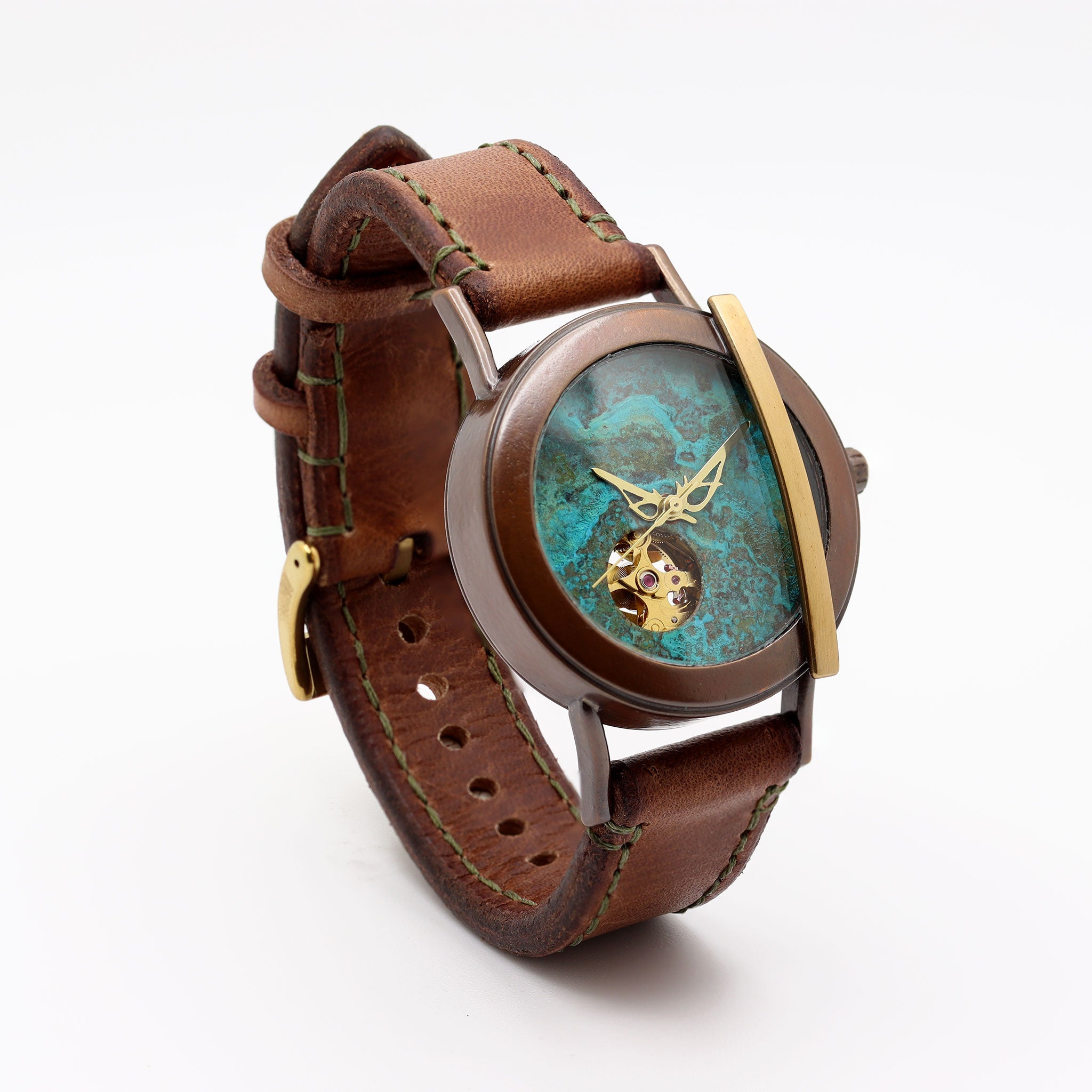 Verdigris Metro Automatic Watch for Men - Classic Self-Winding Mechanical Timepiece - Perfect for Business, Casual & Formal Occasions