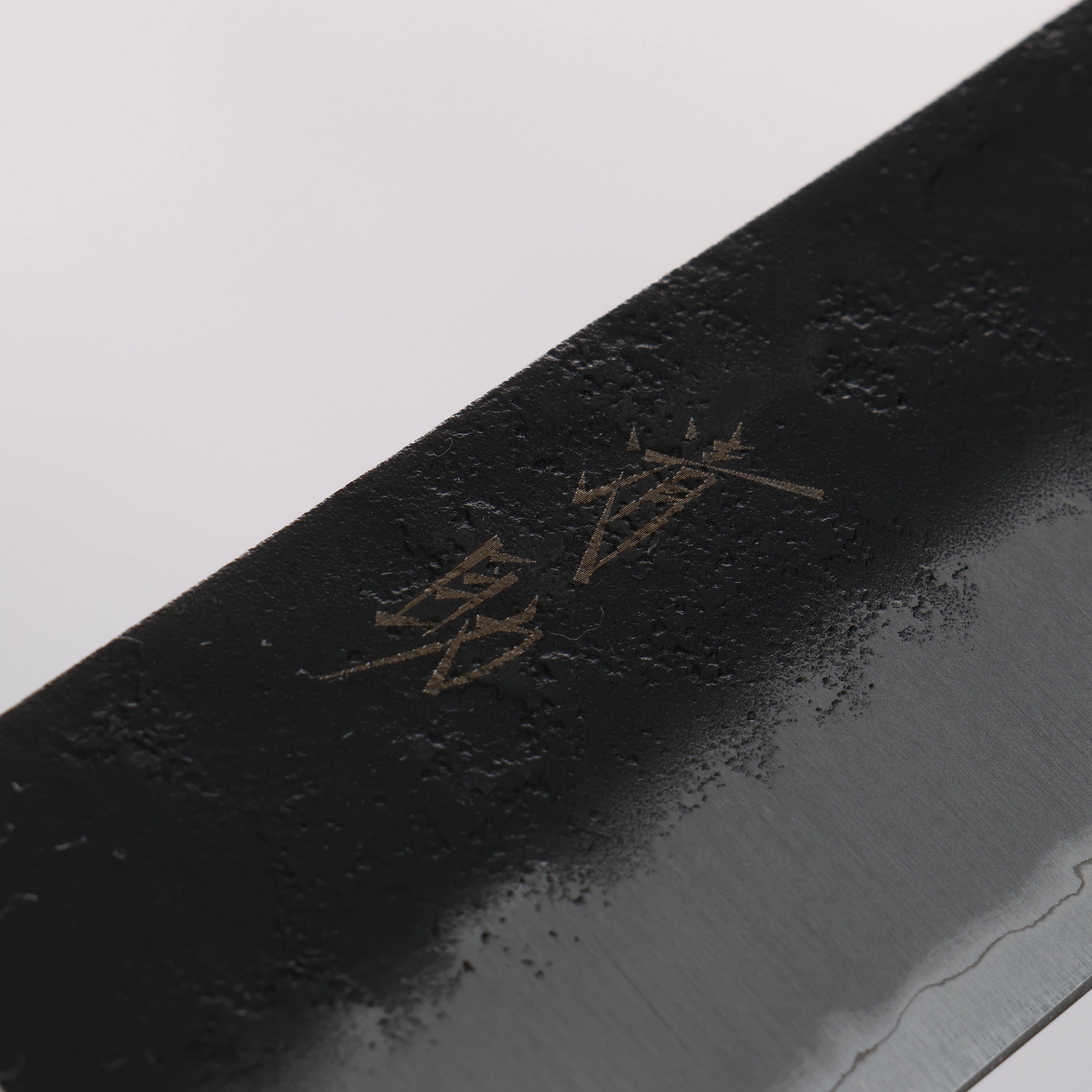 Seisuke Kuronashi Blue Super Nashiji Kurouchi Santoku Knife 180mm with Red Pakka Wood Handle - Premium Japanese Kitchen Knife for Slicing, Dicing, and Chopping Vegetables, Meat, and Fish