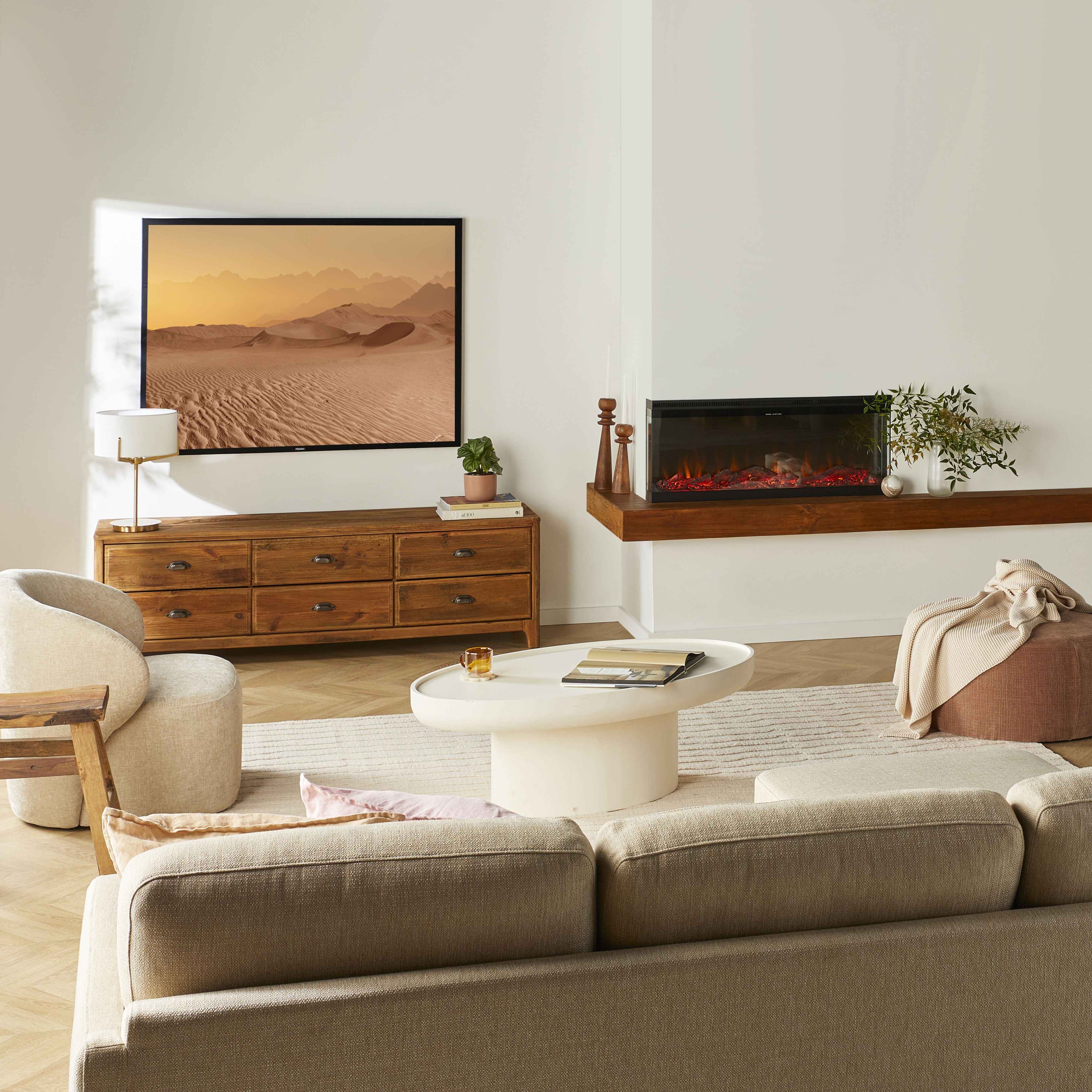 Boston Electric Fireplace Heater - 60