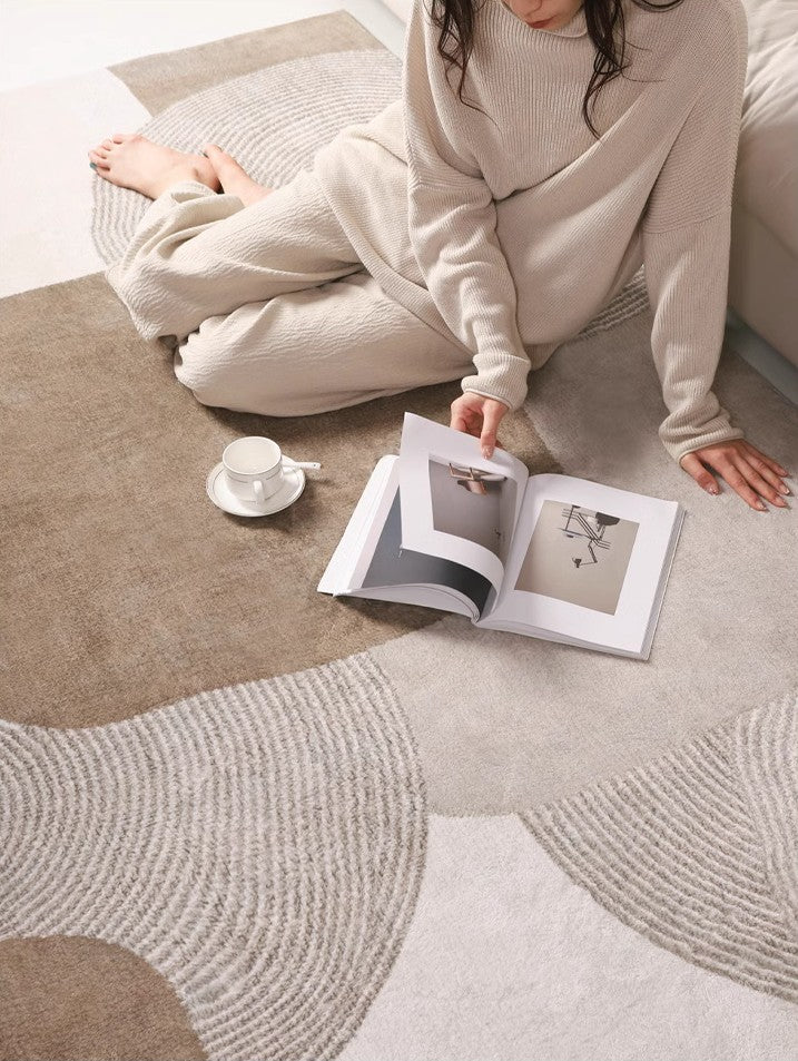 Abstract Geometric Contemporary Modern Rugs - Extra Large Area Rugs for Living Room & Bedroom Decor - Perfect for Bohemian Home, Office or Dorm Room