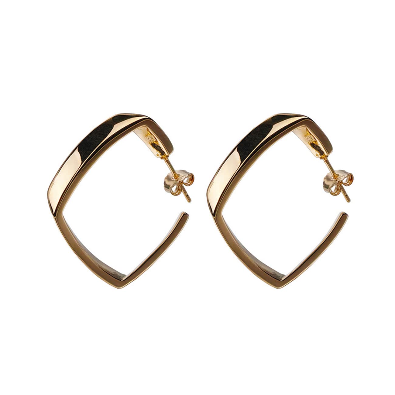 Small Gold Hoop Earrings for Women - Silver Plated Hoop Earrings with Charms, Perfect Gift for Girls | Everyday Wear, Party Accessories & Fashion Jewelry