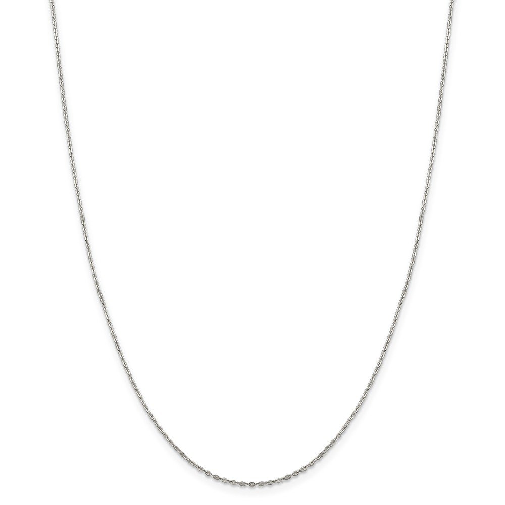 925 Sterling Silver 0.5mm Flat Cable Chain Necklace - 24 Inch Dainty Jewelry for Women, Perfect for Layering, Gift Giving & Everyday Wear