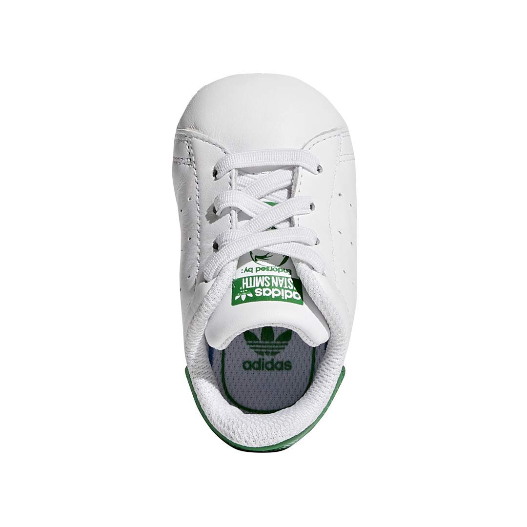 Adidas Originals Baby Boys Stan Smith Crib Shoes - Classic White Sneakers for Toddlers & Infants - Perfect for First Steps, Playtime & Casual Outings
