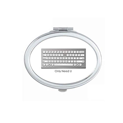 DIYthinker Portable Foldable Programmer Keyboard with Mirror - Compact & Double-Sided for Coding, Travel & Makeup Touch-Ups