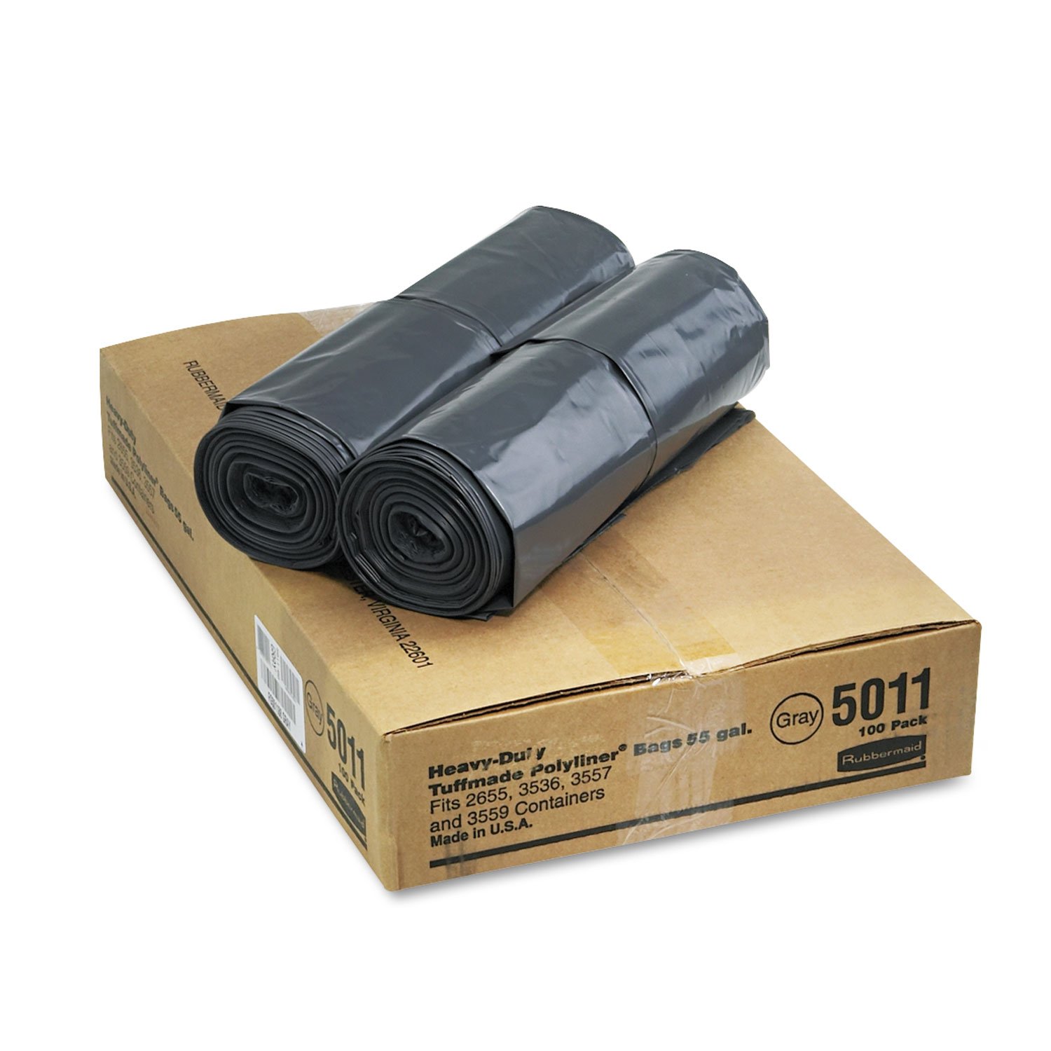 RCP501188GRA - Heavy Duty Linear Low Density Polyethylene (LLDPE) Can Liners for Trash Bins - 30 Gallon Capacity, Extra Thick & Durable - Perfect for Kitchen, Office, and Commercial Use