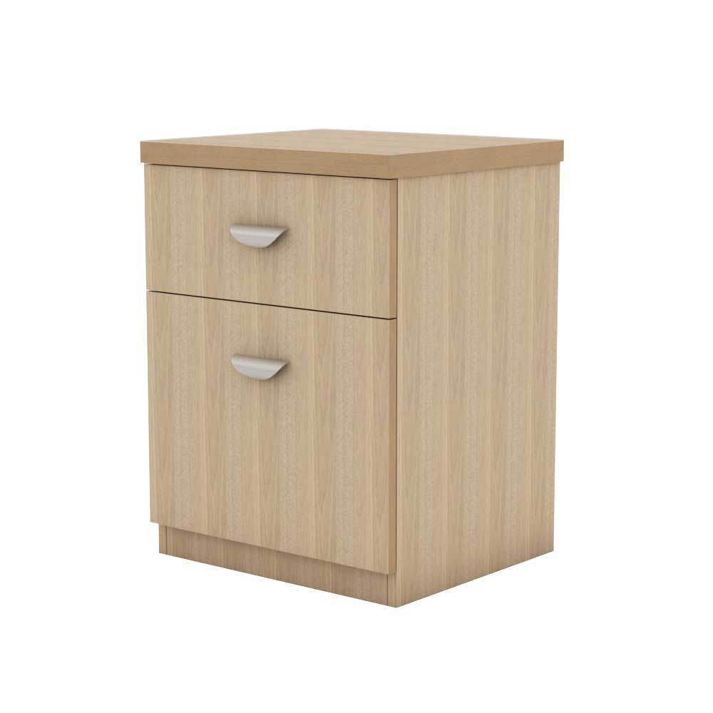 Logan Bedside Table - Modern Nightstand with Storage Shelf for Bedroom, Living Room, or Office - Perfect for Holding Lamps, Books, and Essentials